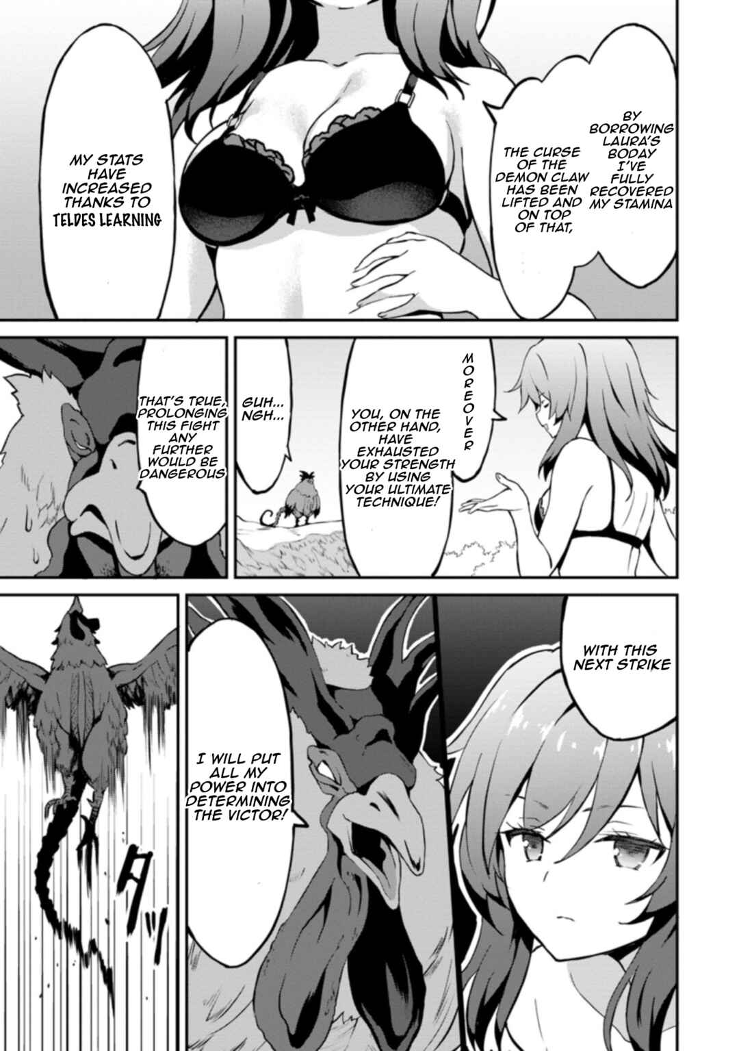 Page 9 Chapter 24.2 Taberu Dake de Level-Up! Damegami to Issho ni Isekai Musou