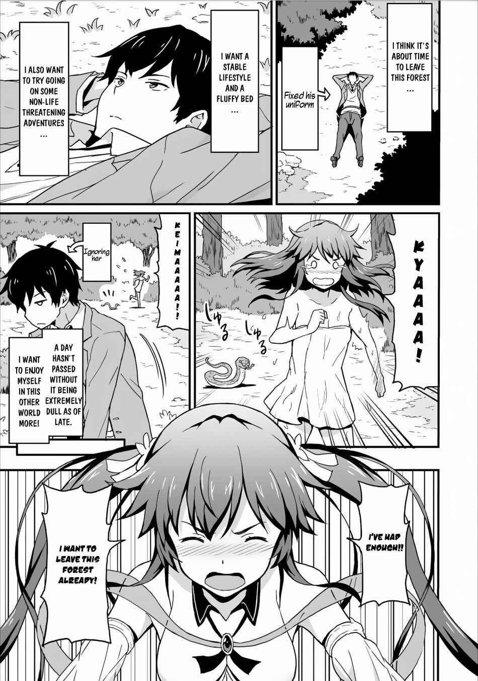 Page 19 Chapter 3 Taberu Dake de Level-Up! Damegami to Issho ni Isekai Musou