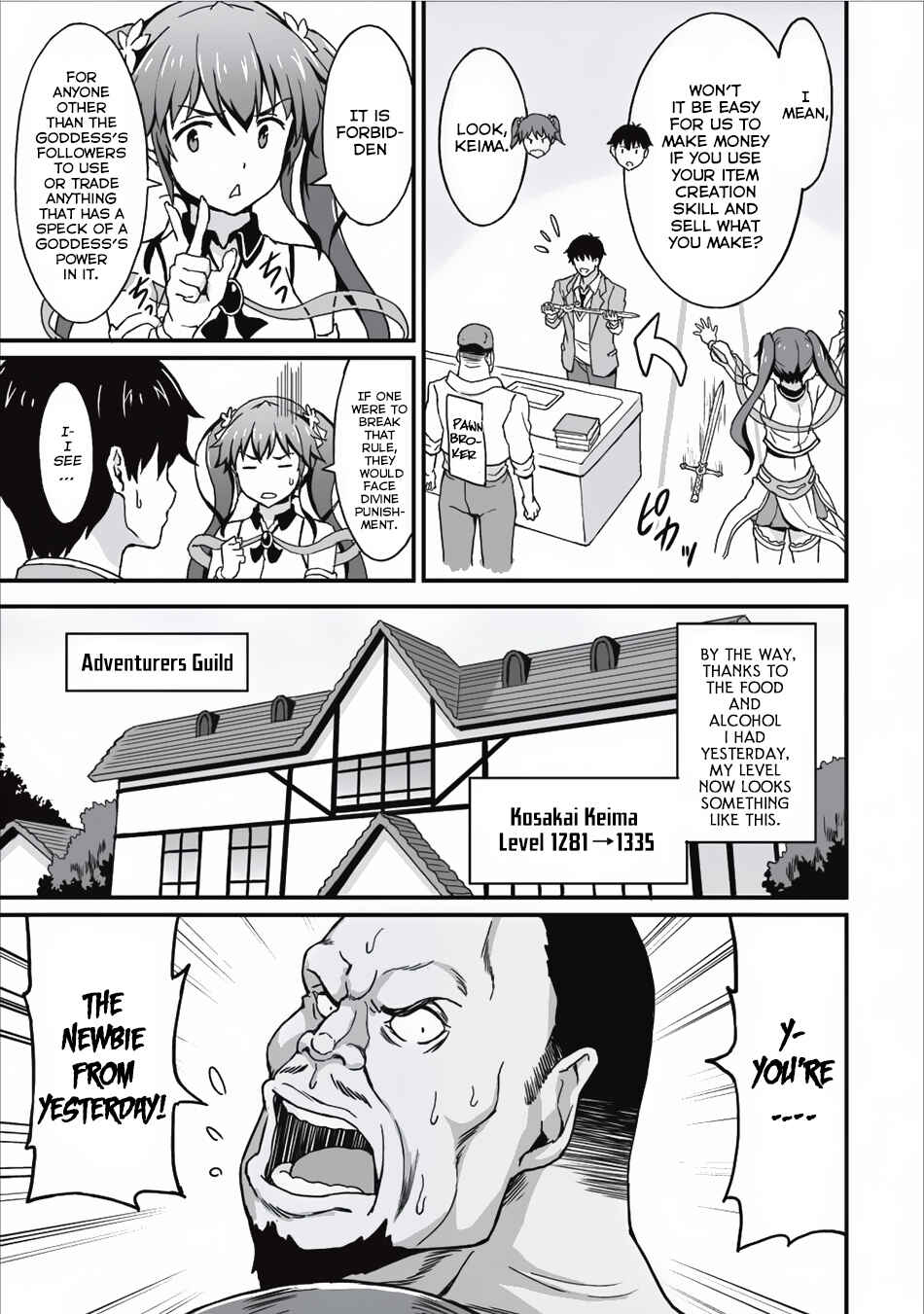 Page 4 Chapter 5 Taberu Dake de Level-Up! Damegami to Issho ni Isekai Musou