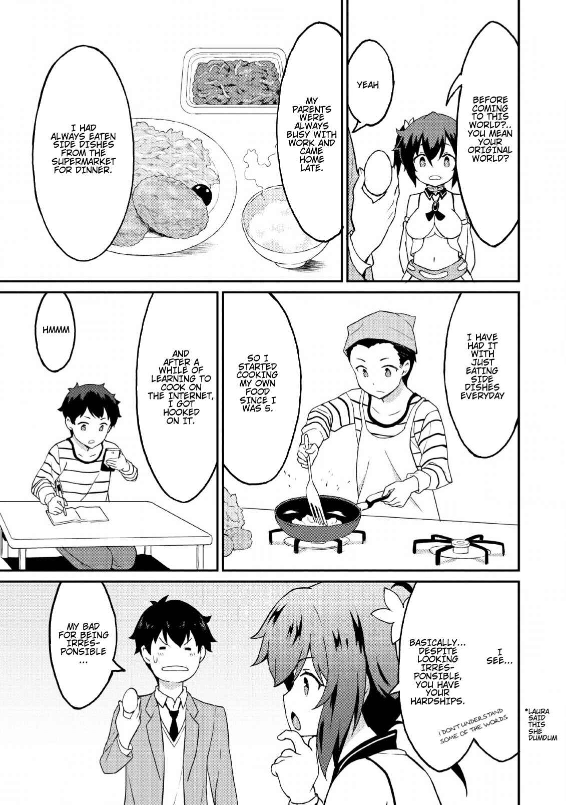 Page 18 Chapter 17 Taberu Dake de Level-Up! Damegami to Issho ni Isekai Musou