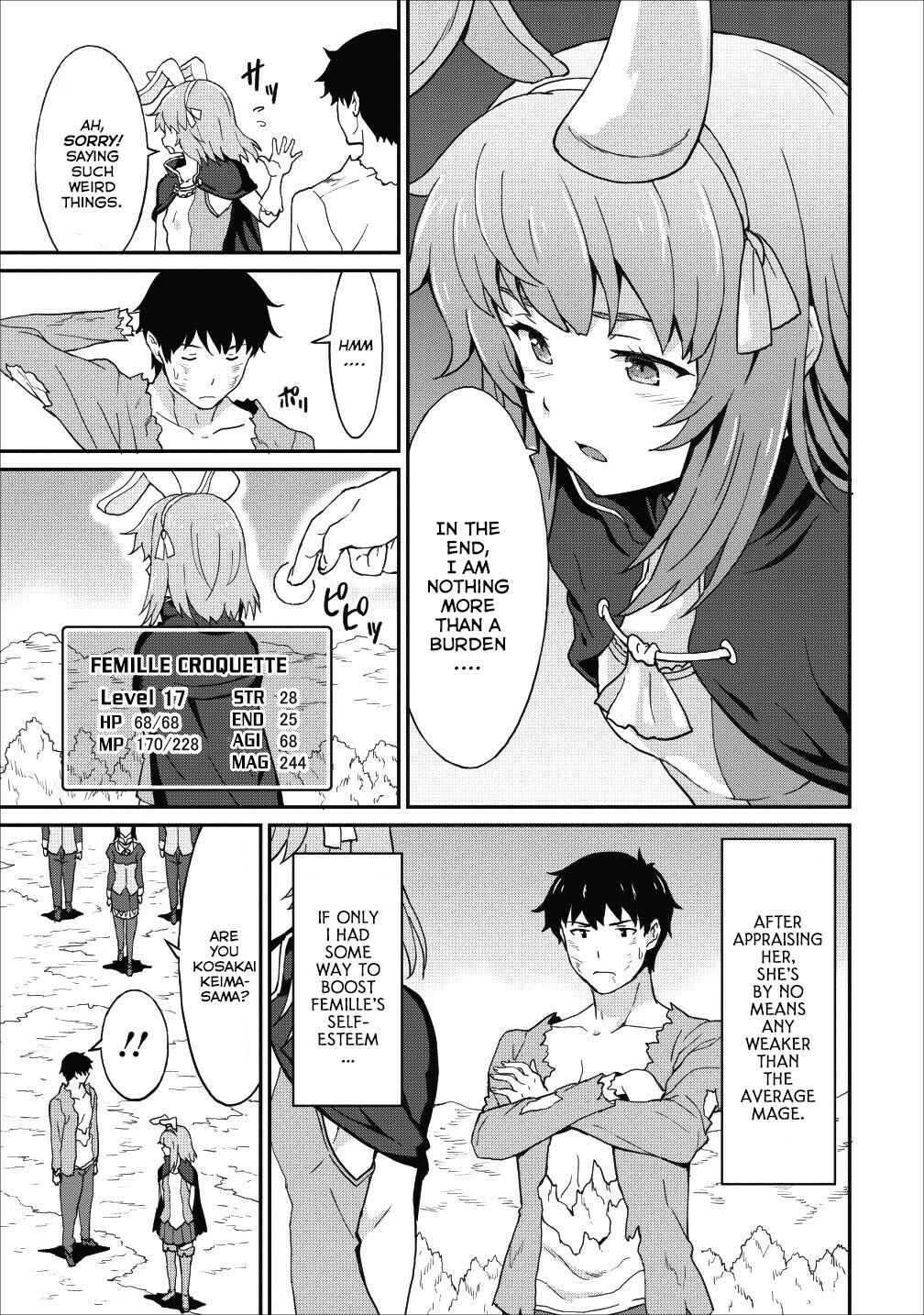 Page 13 Chapter 9.1 Taberu Dake de Level-Up! Damegami to Issho ni Isekai Musou