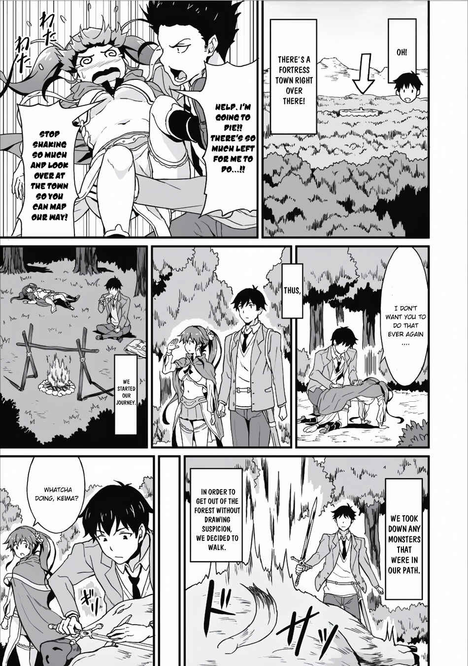 Page 4 Chapter 4 Taberu Dake de Level-Up! Damegami to Issho ni Isekai Musou