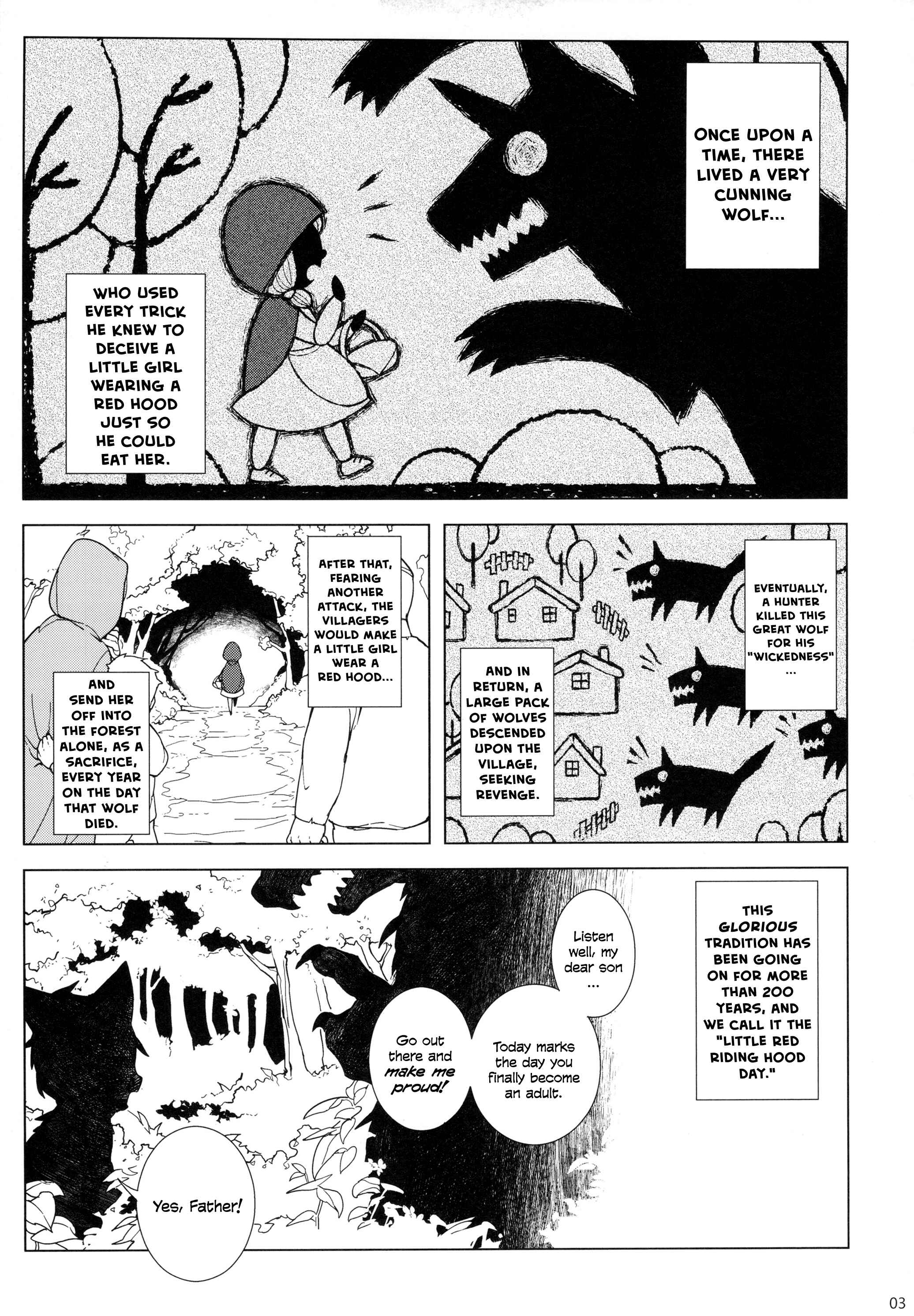 Page 4 Chapter Unknown_0ca1 Dounen Hakai ~Ookina Akazukin no Chiisaki Ookami~