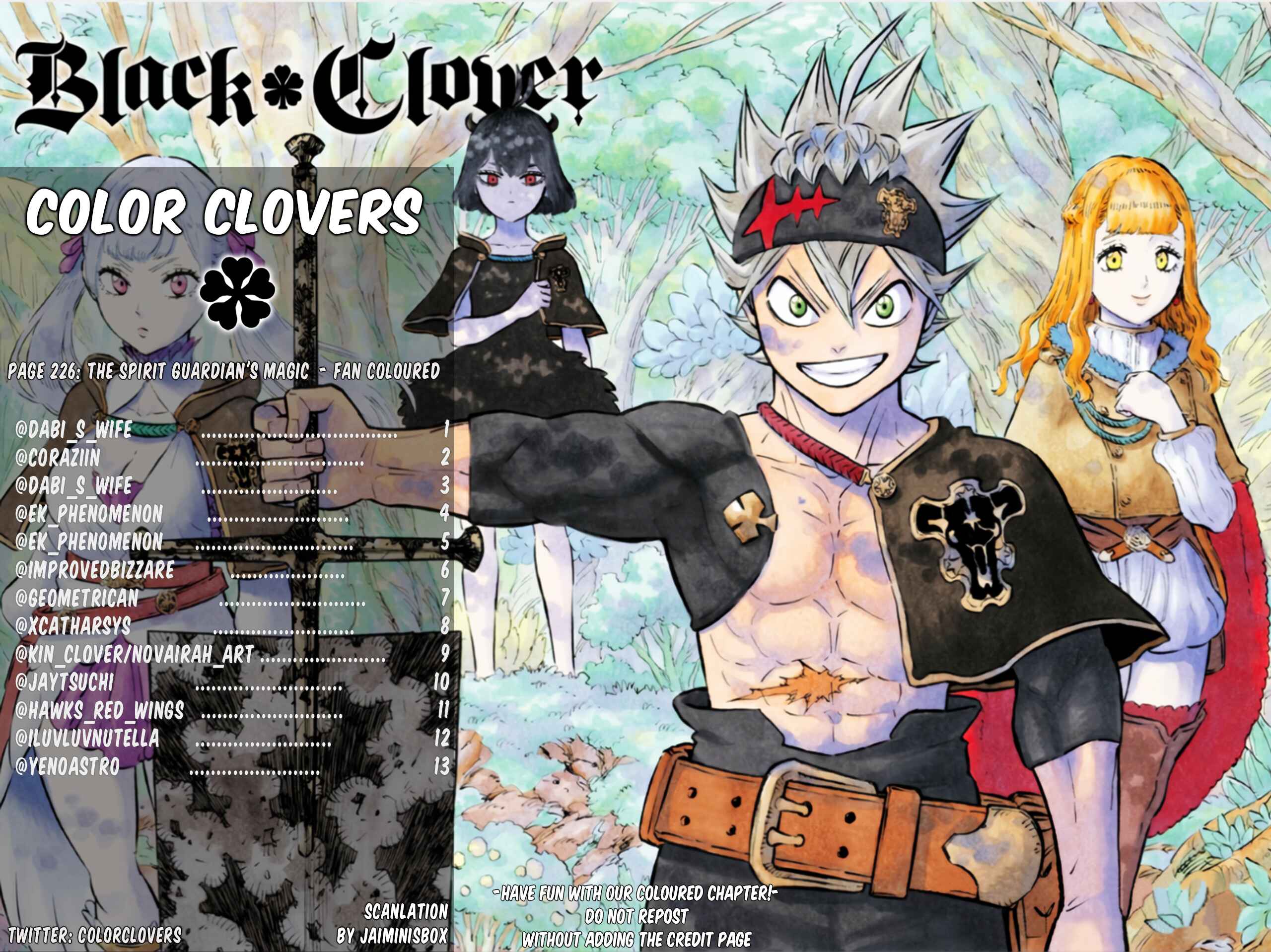 Page 1 Chapter 226 Black Clover (Fan Colored)