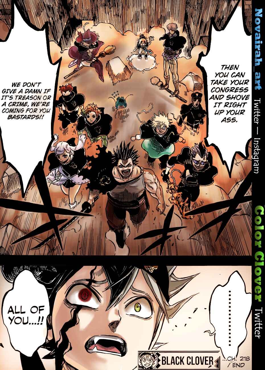 Page 15 Chapter 218 Black Clover (Fan Colored)
