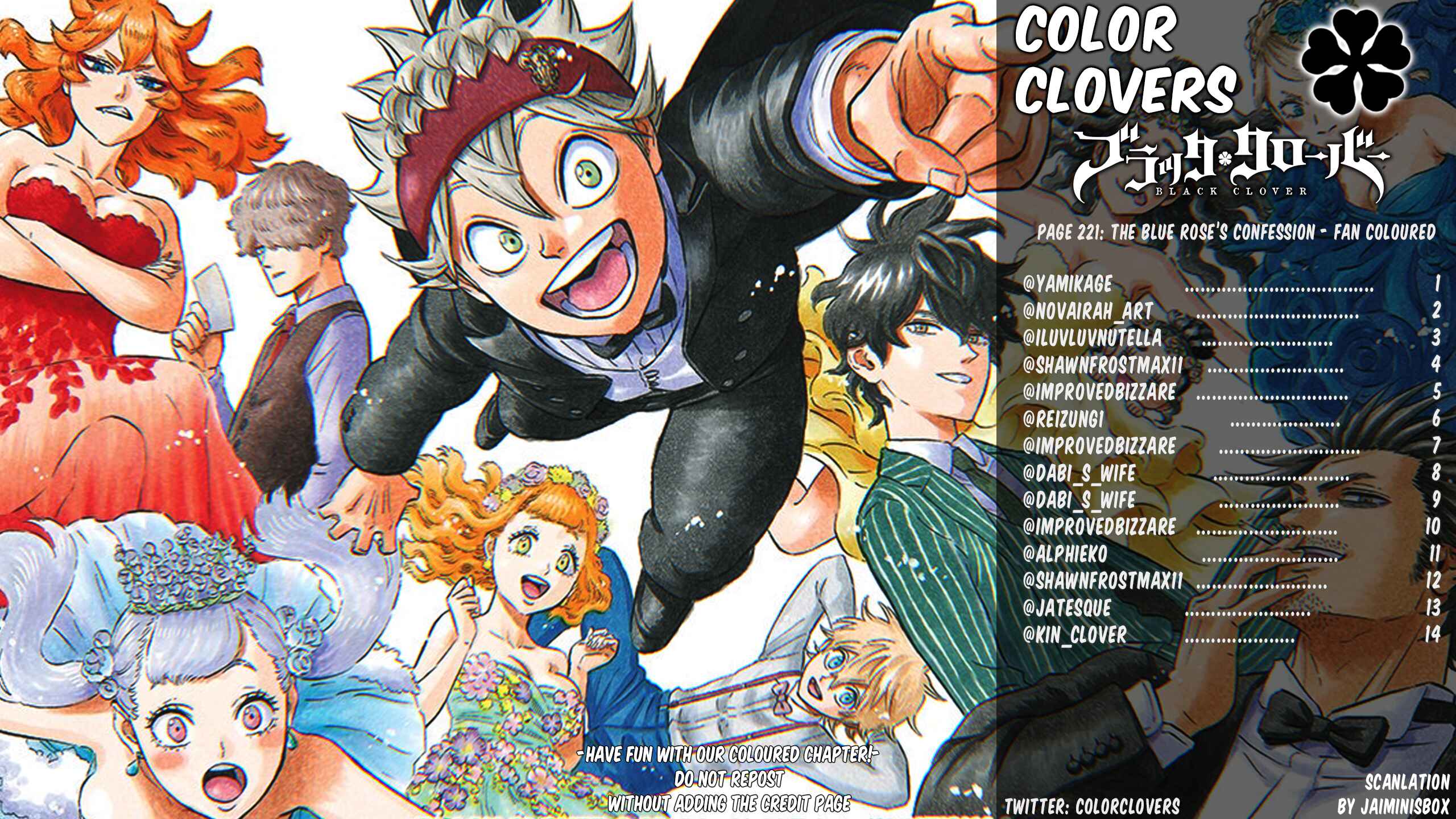Page 1 Chapter 221 Black Clover (Fan Colored)