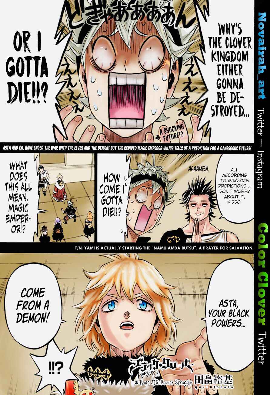 Page 2 Chapter 216 Black Clover (Fan Colored)