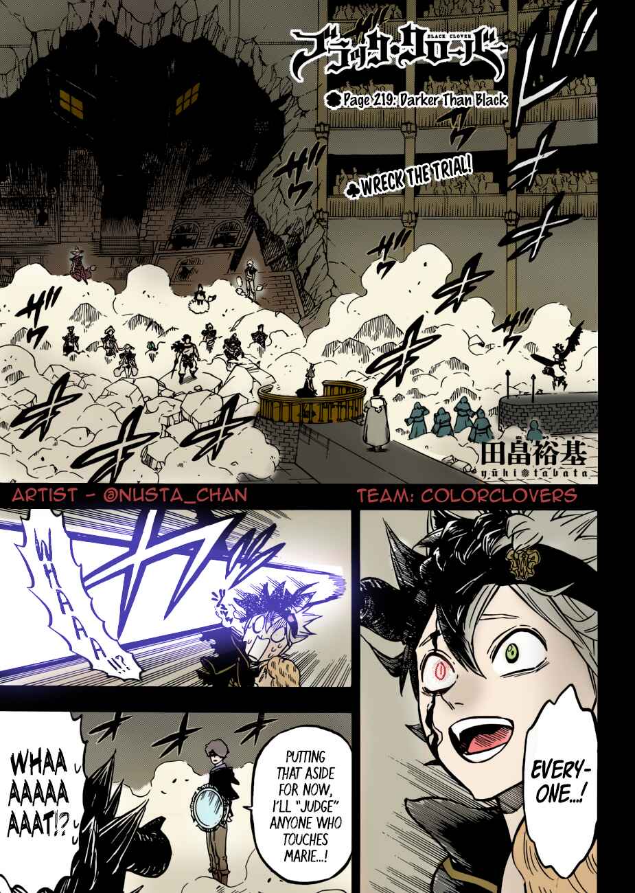 Page 2 Chapter 219 Black Clover (Fan Colored)