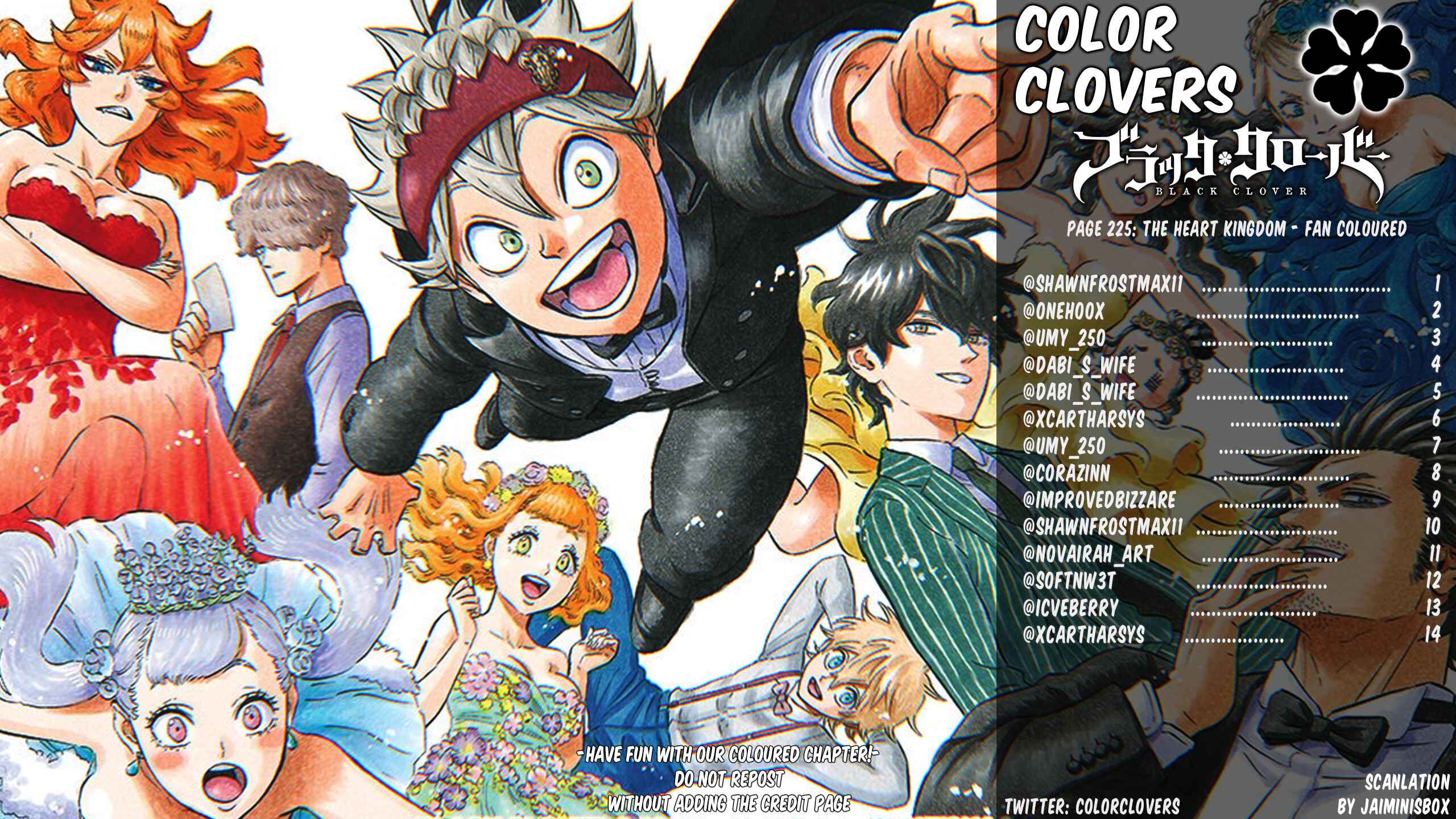 Page 1 Chapter 225 Black Clover (Fan Colored)