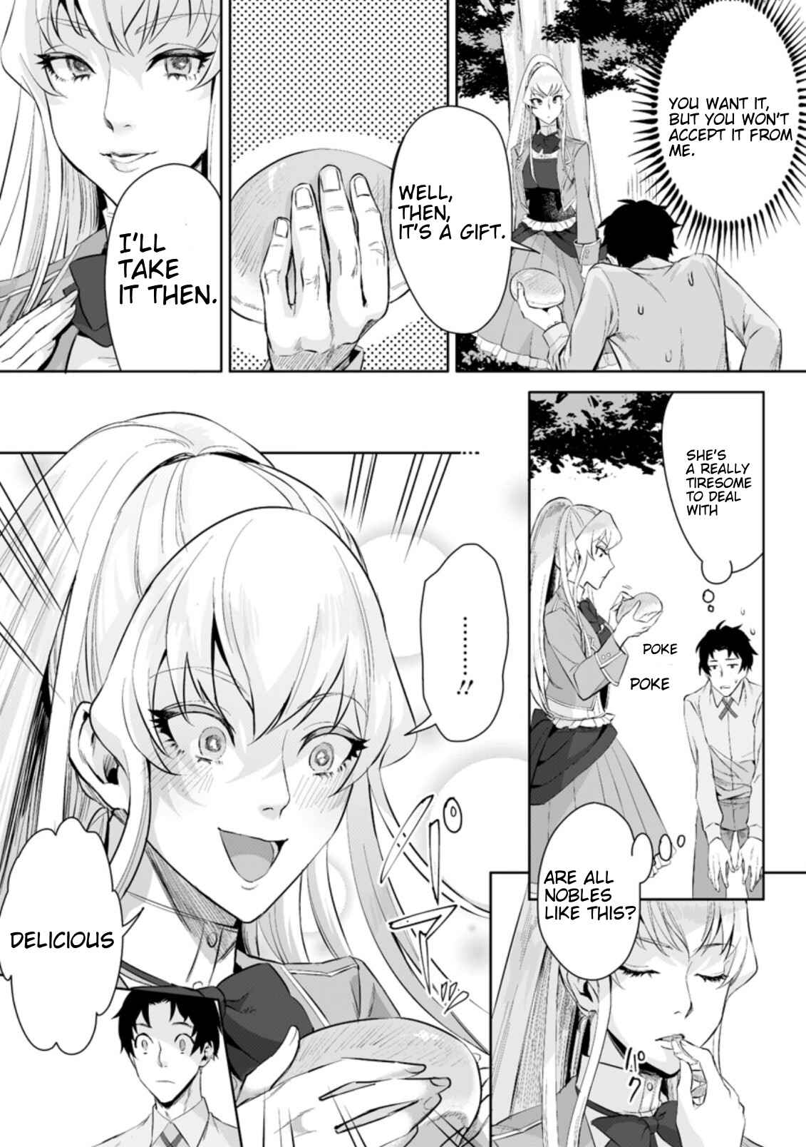 Page 6 Chapter 2.1 Gakuen Mono no Otome Game no Sekai ni Tensei Shita kedo, Cheat-mochi no Haikei Danshi Seito datta you desu