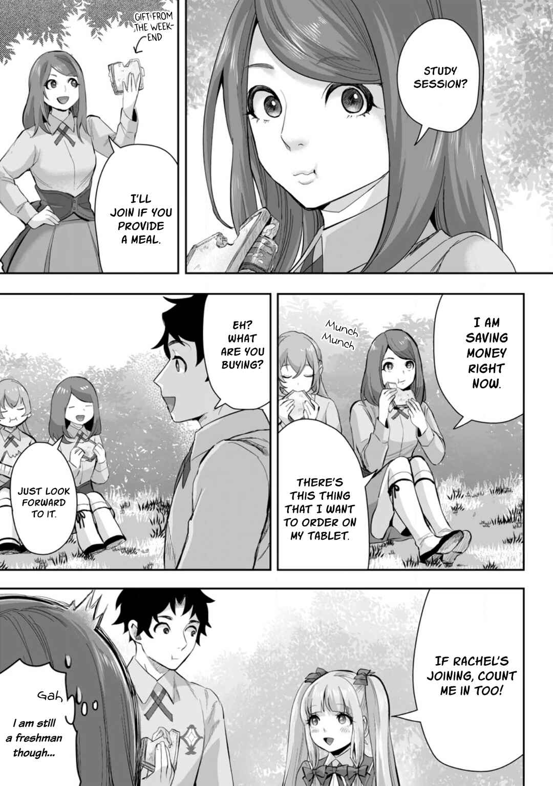 Page 4 Chapter 14.3 Gakuen Mono no Otome Game no Sekai ni Tensei Shita kedo, Cheat-mochi no Haikei Danshi Seito datta you desu
