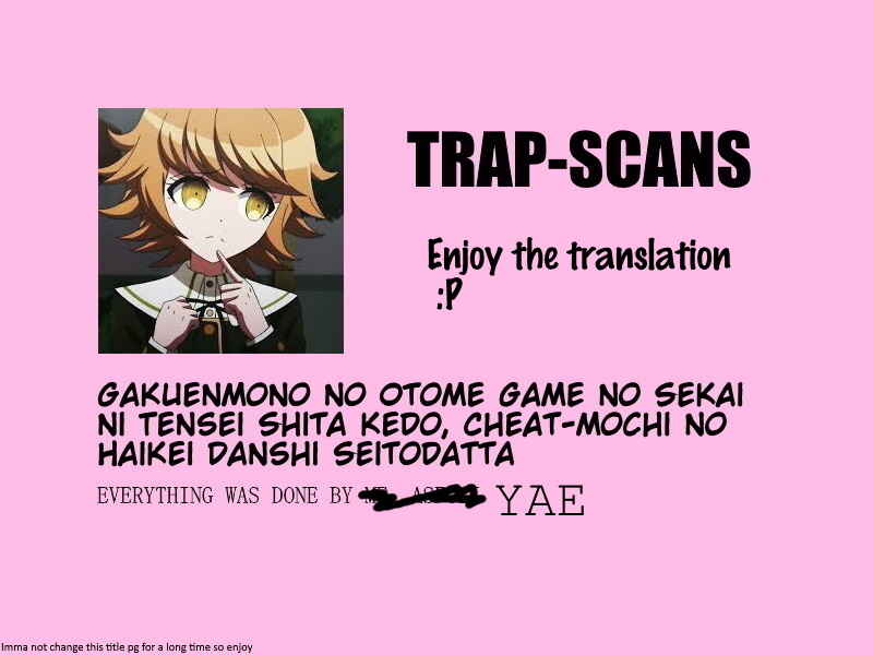 Page 1 Chapter 2.3 Gakuen Mono no Otome Game no Sekai ni Tensei Shita kedo, Cheat-mochi no Haikei Danshi Seito datta you desu