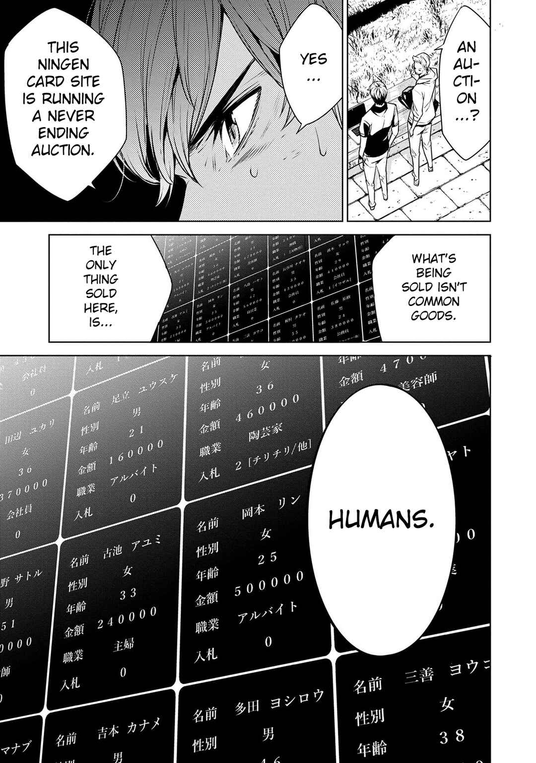 Page 5 Chapter 3 Ningen Card