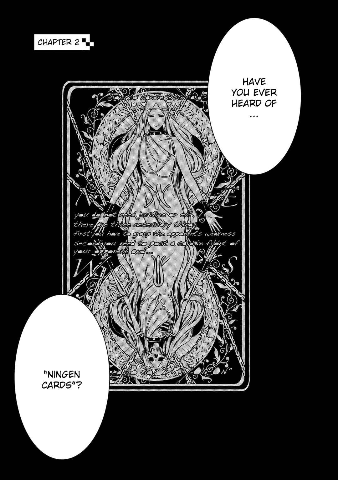 Page 1 Chapter 2 Ningen Card