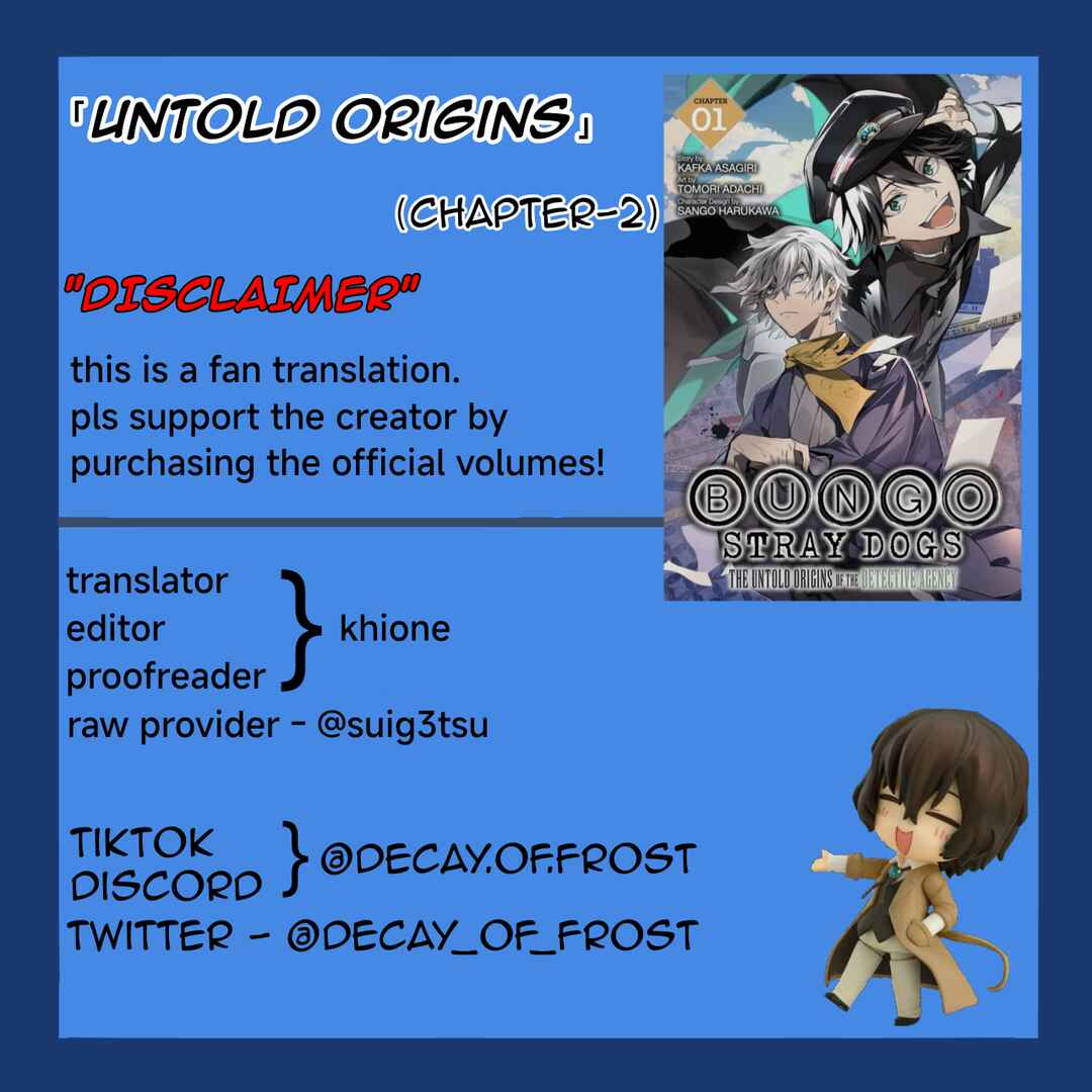 Page 1 Chapter 2 Bungou Stray Dogs - Tantei-sha Setsuritsu Hiwa?