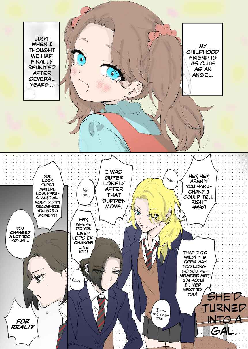 Page 1 Chapter 1 Childhood Friend, Big Love  (Fan Colored)
