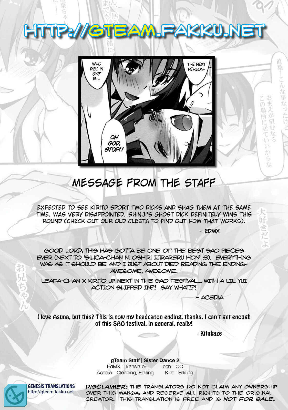 Page 27 Chapter 2 Sword Art Online - Sister Dance