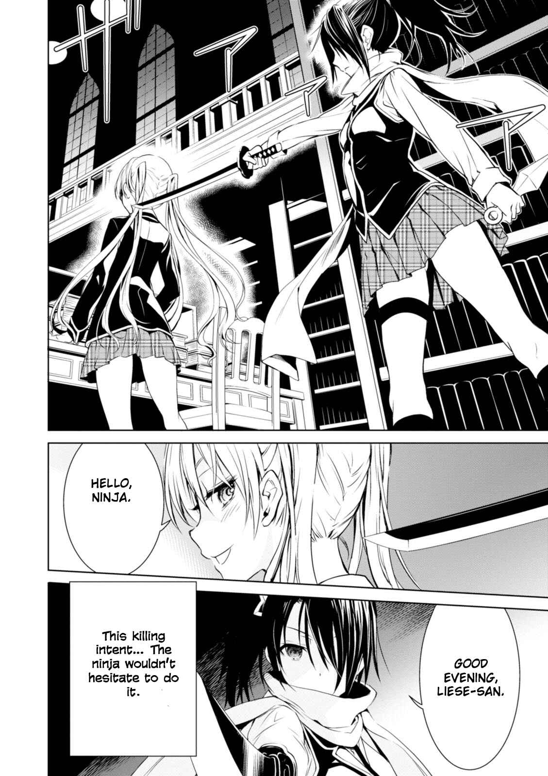 Page 18 Chapter 2 Trinity Seven: Liese Chronicle
