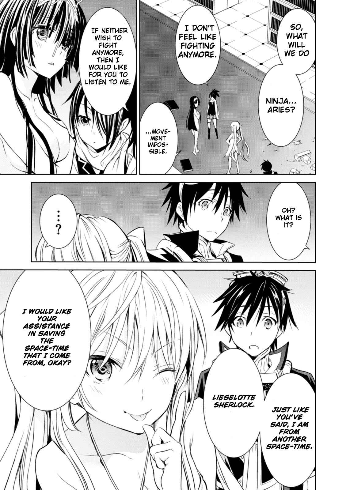 Page 33 Chapter 2 Trinity Seven: Liese Chronicle