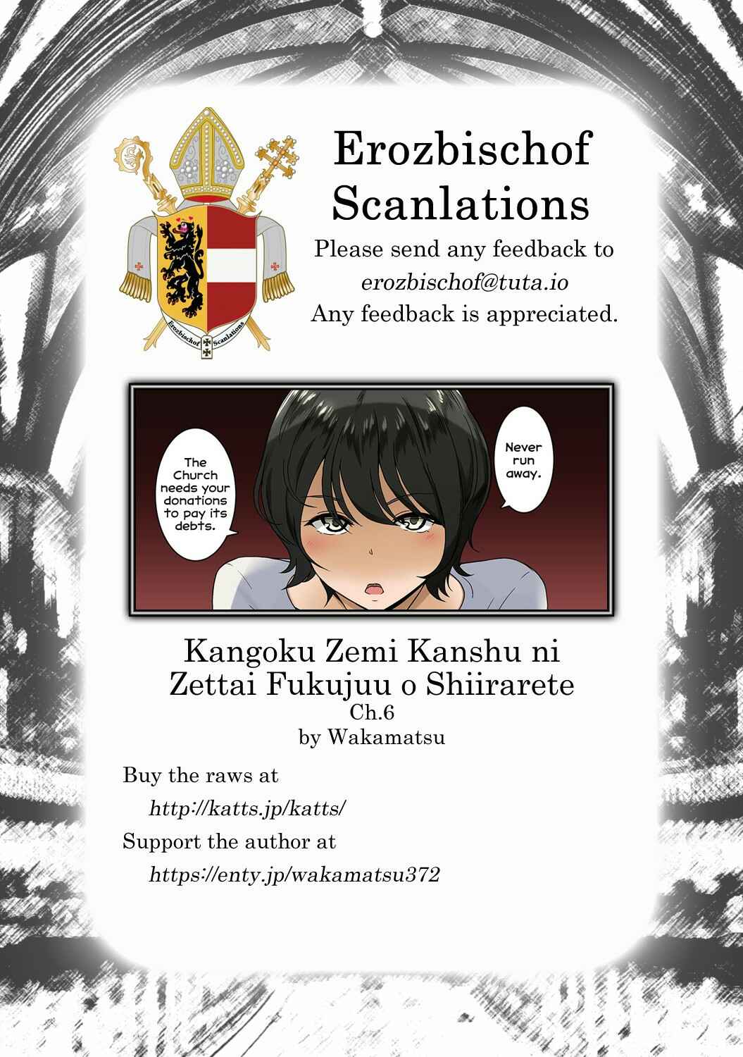 Page 23 Chapter 6 Kangoku Zemi Kanshu ni Zettai Fukujuu o Shiirarete