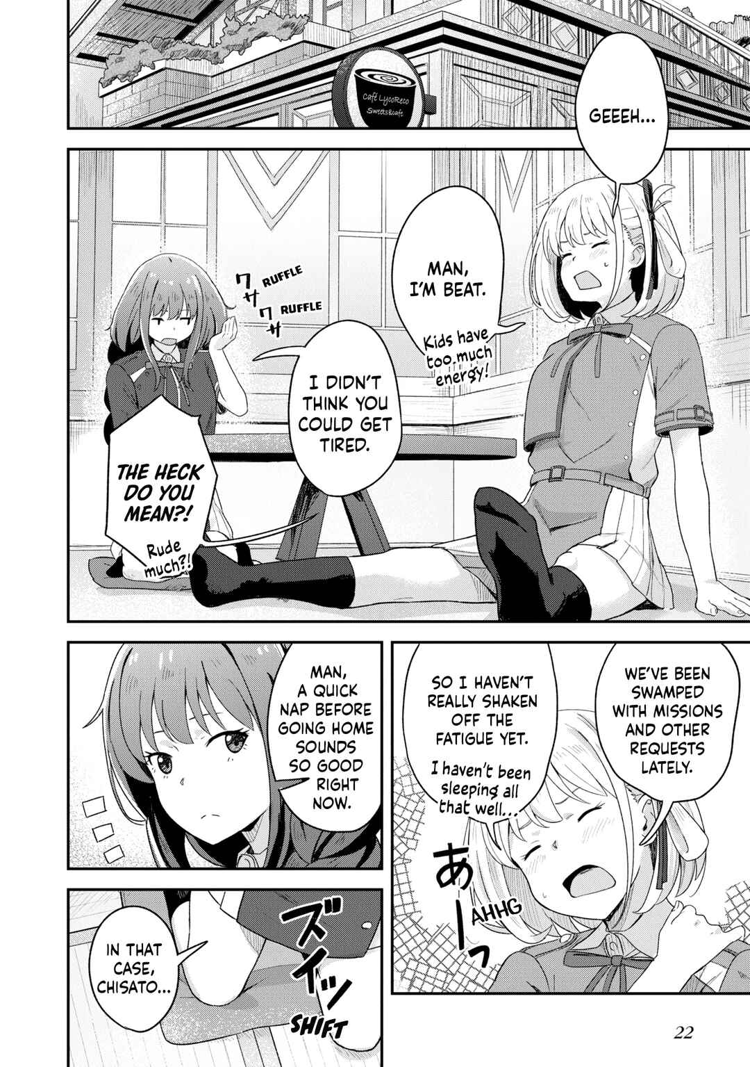 Page 8 Chapter 2 Lycoris Recoil: Koushiki Comic Anthology - Repeat