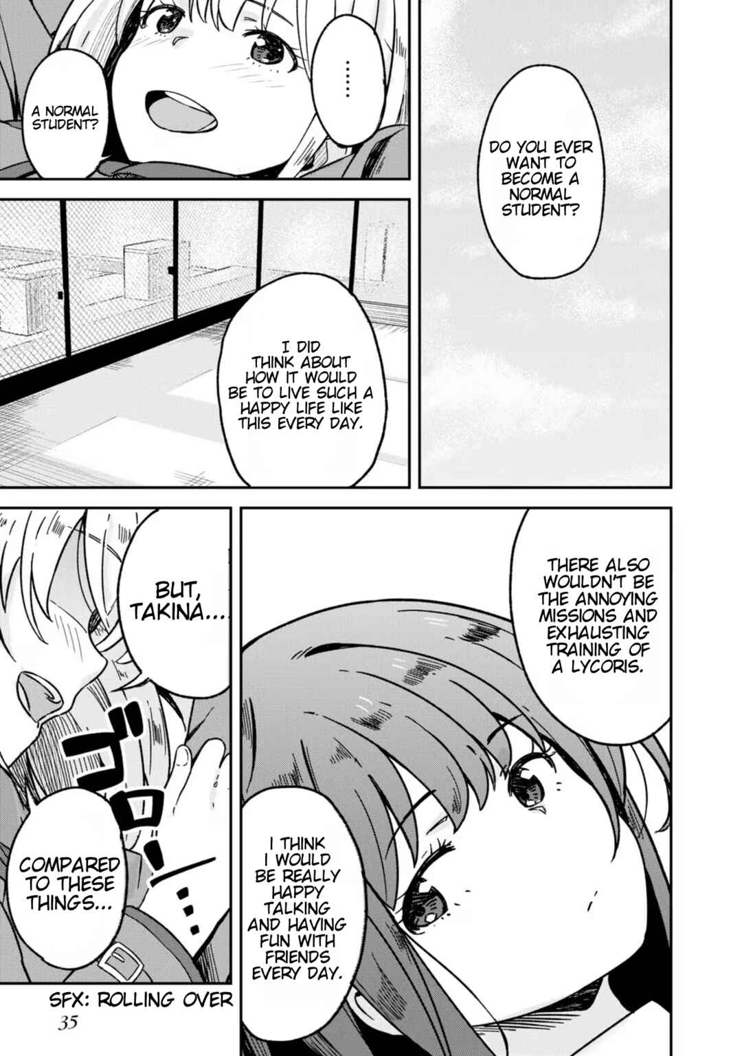 Page 7 Chapter 3 Lycoris Recoil: Koushiki Comic Anthology - Repeat