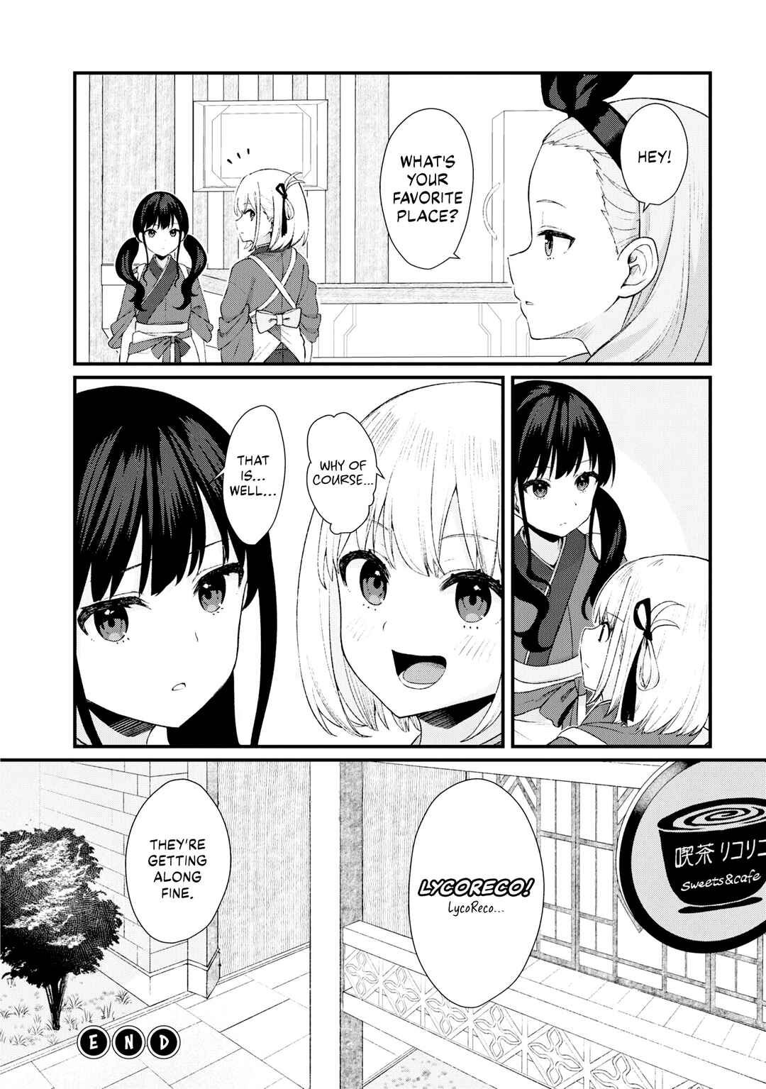 Page 8 Chapter 6 Lycoris Recoil: Koushiki Comic Anthology - Repeat