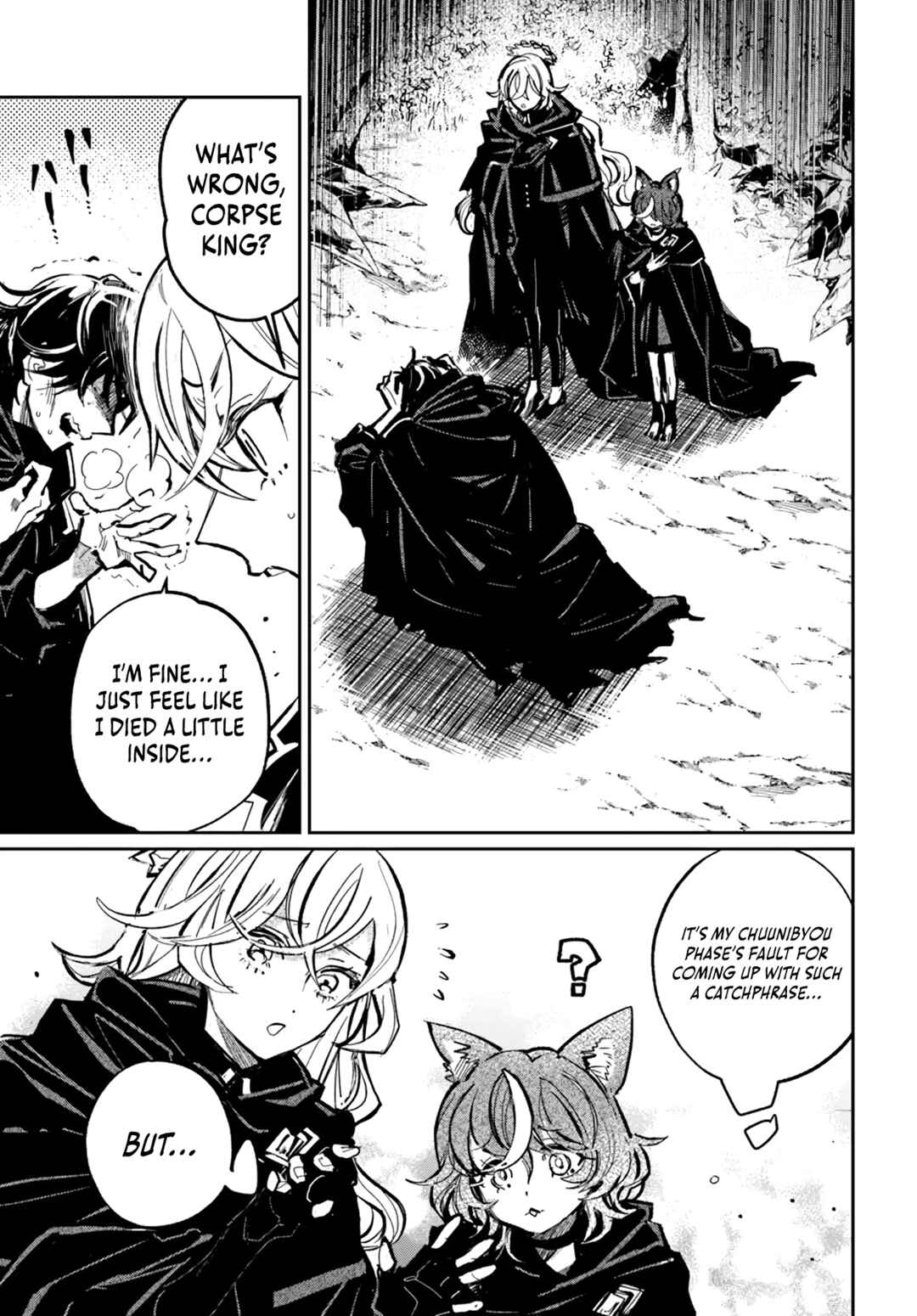 Page 15 Chapter 2.2 Shio no Kikan ~Moto Yuusha no Ore, Jibun ga Soshiki Shita Chuunibyou Himitsu Kessha wo Tomeru Tame ni Futatabi Isekai ni Shoukan Sarete Shimau~
