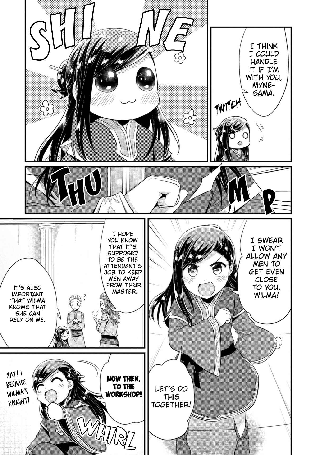 Page 10 Chapter 28 Honzuki no Gekokujou: Shisho ni Naru Tame ni wa Shudan o Erandeiraremasen—Dai 2-bu: Hon no Tamenara Miko ni Naru!