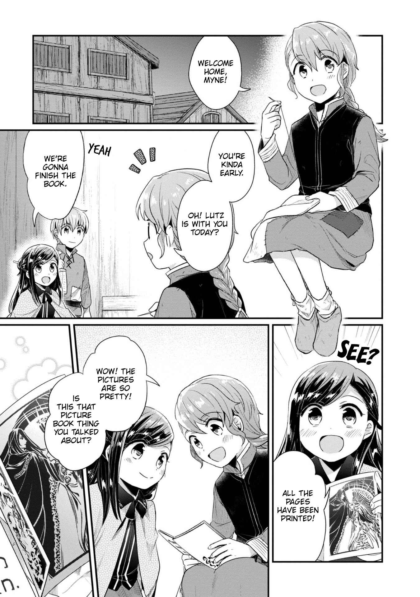 Page 27 Chapter 28 Honzuki no Gekokujou: Shisho ni Naru Tame ni wa Shudan o Erandeiraremasen—Dai 2-bu: Hon no Tamenara Miko ni Naru!