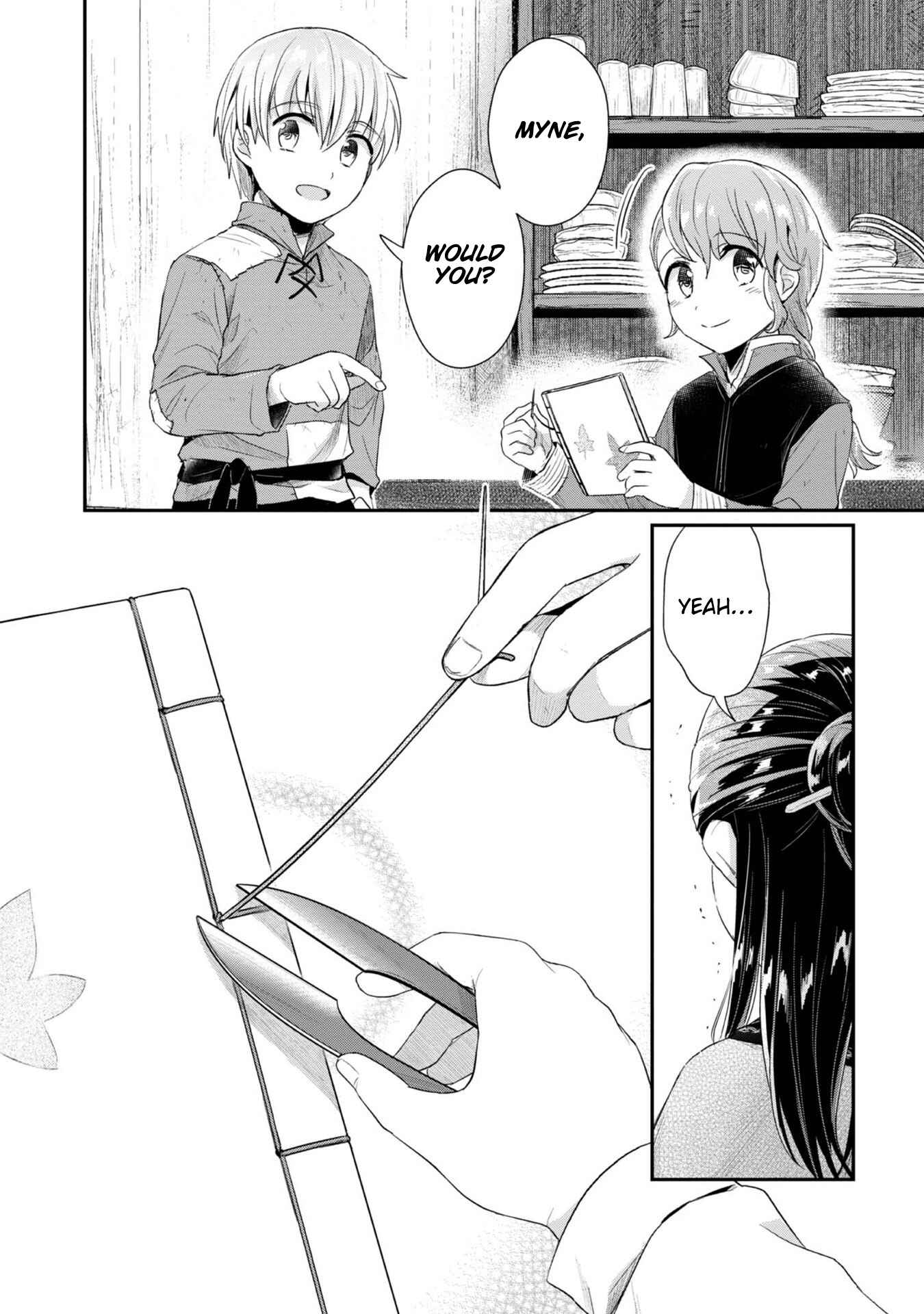 Page 34 Chapter 28 Honzuki no Gekokujou: Shisho ni Naru Tame ni wa Shudan o Erandeiraremasen—Dai 2-bu: Hon no Tamenara Miko ni Naru!