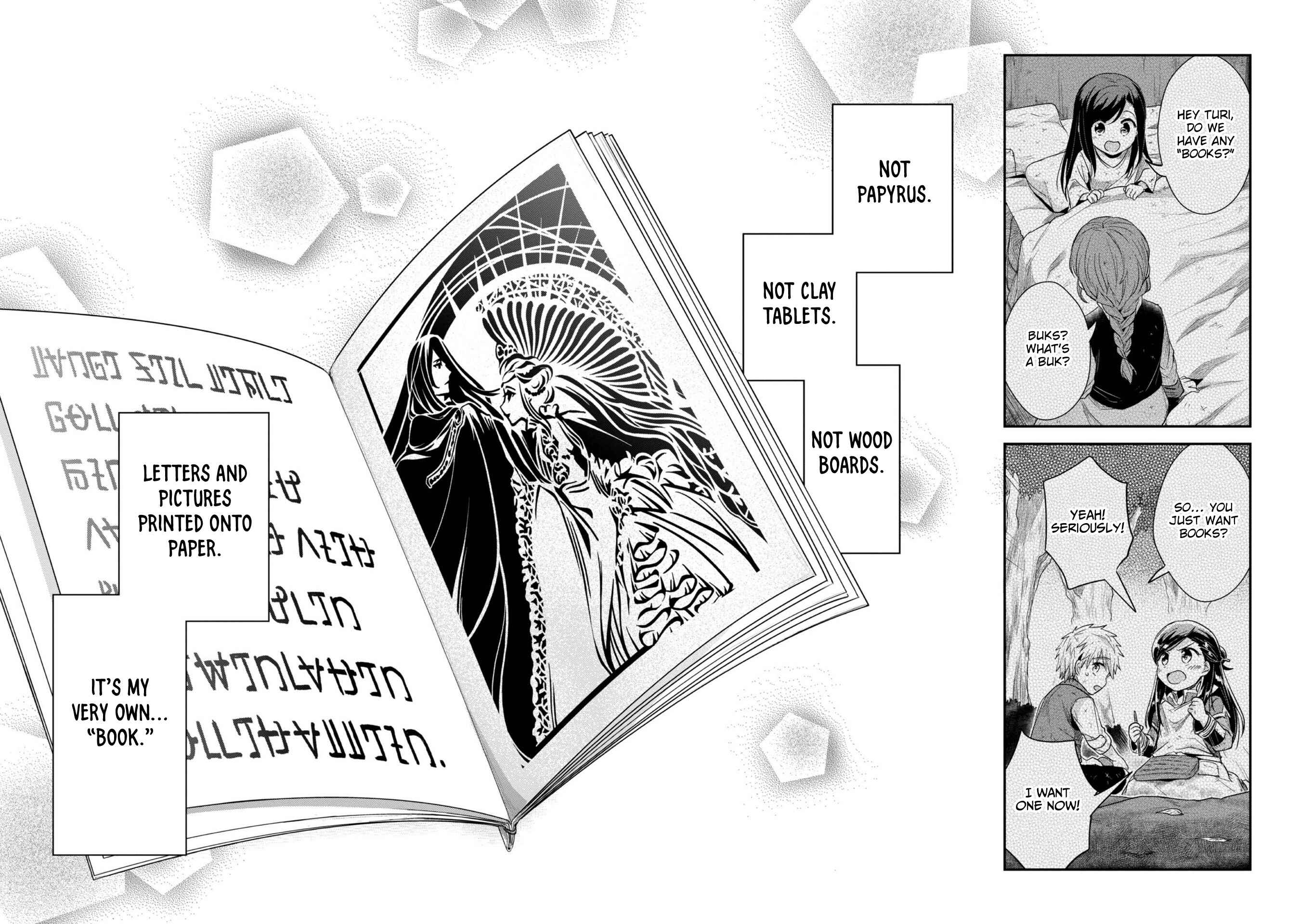Page 38 Chapter 28 Honzuki no Gekokujou: Shisho ni Naru Tame ni wa Shudan o Erandeiraremasen—Dai 2-bu: Hon no Tamenara Miko ni Naru!