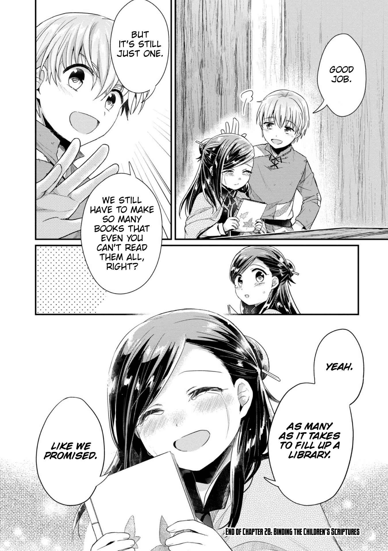 Page 39 Chapter 28 Honzuki no Gekokujou: Shisho ni Naru Tame ni wa Shudan o Erandeiraremasen—Dai 2-bu: Hon no Tamenara Miko ni Naru!