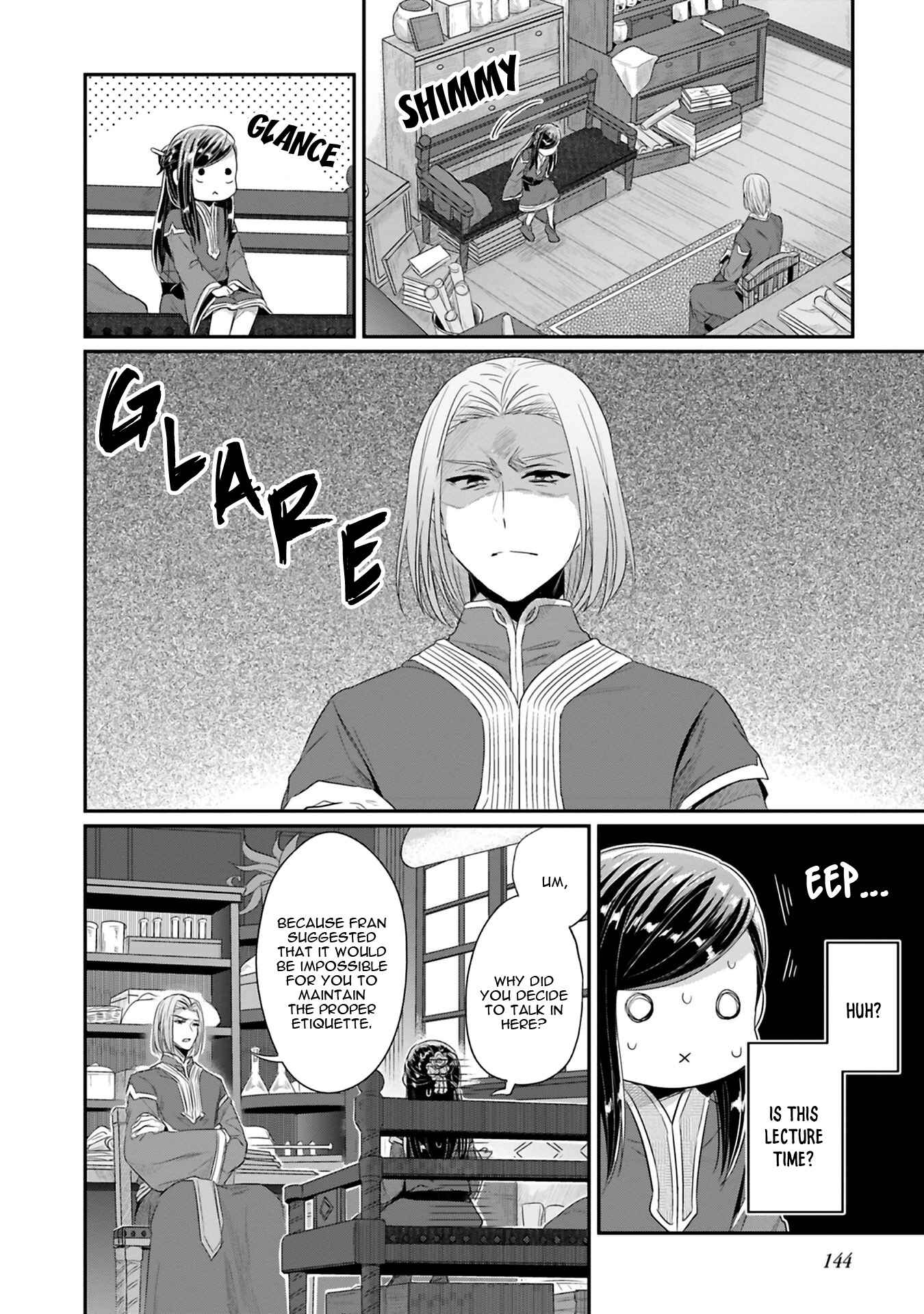 Page 24 Chapter 9 Honzuki no Gekokujou: Shisho ni Naru Tame ni wa Shudan o Erandeiraremasen—Dai 2-bu: Hon no Tamenara Miko ni Naru!