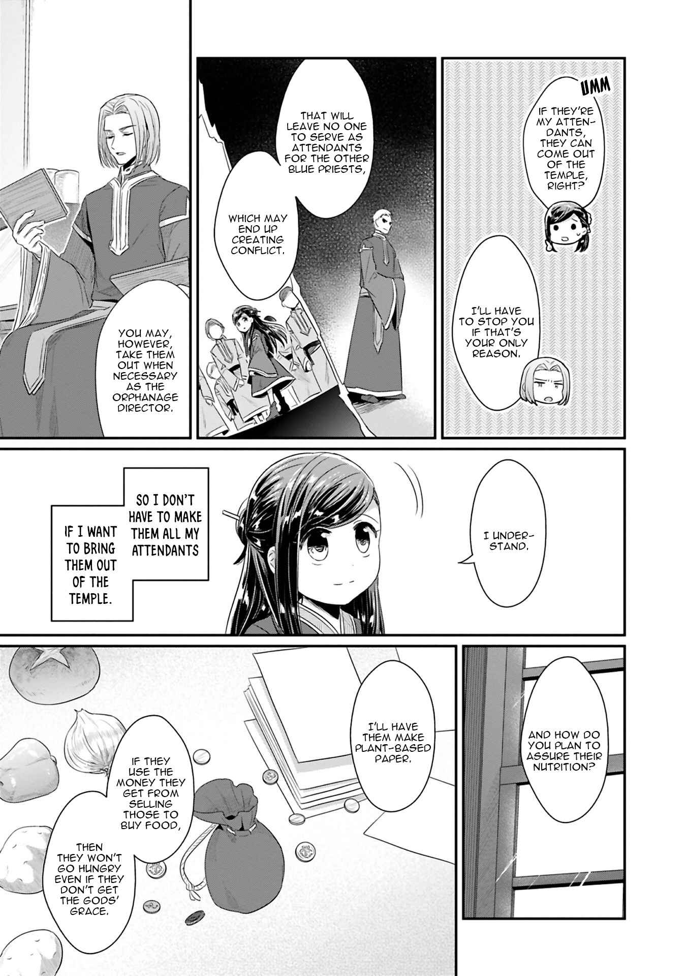 Page 29 Chapter 9 Honzuki no Gekokujou: Shisho ni Naru Tame ni wa Shudan o Erandeiraremasen—Dai 2-bu: Hon no Tamenara Miko ni Naru!