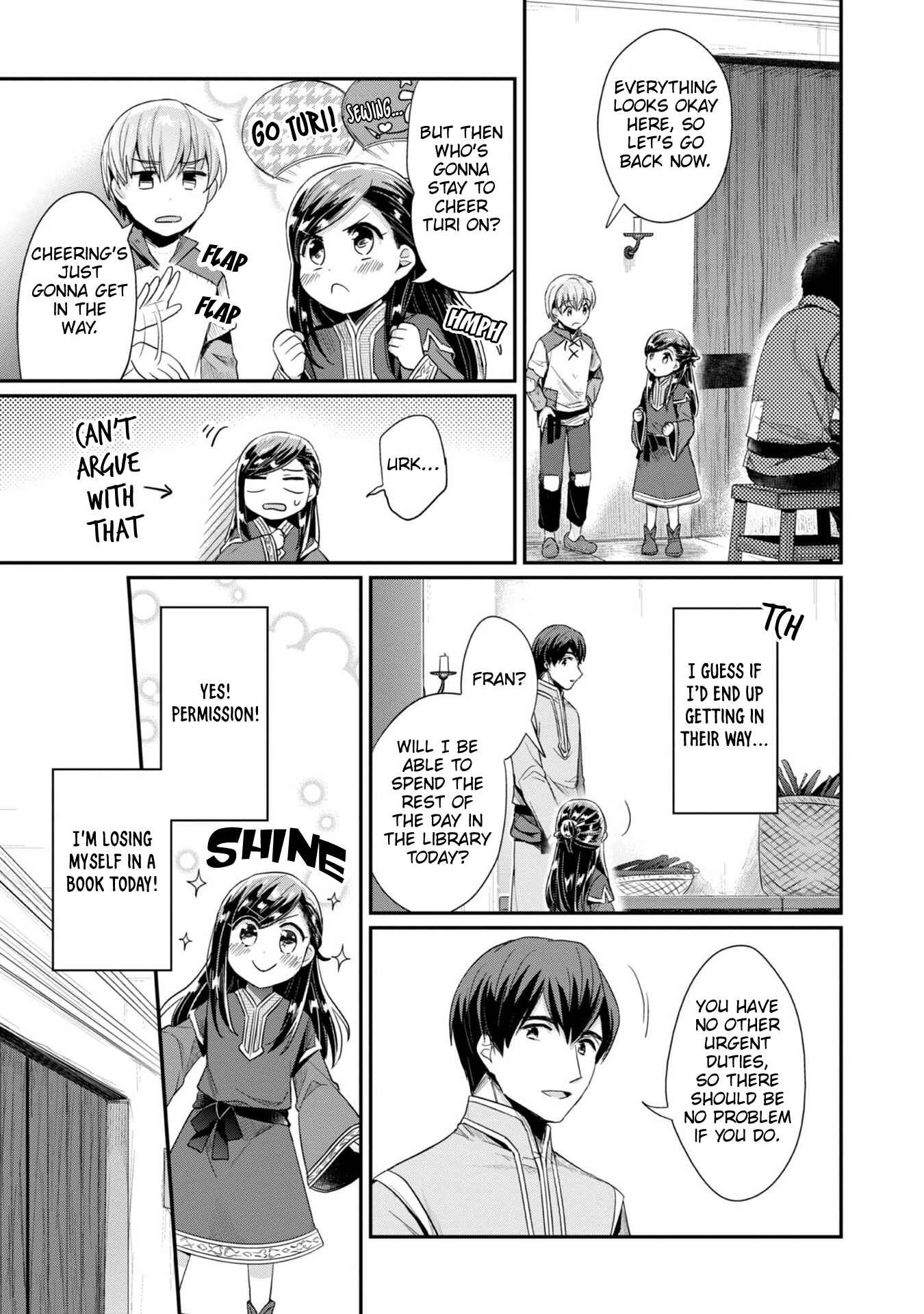 Page 14 Chapter 29 Honzuki no Gekokujou: Shisho ni Naru Tame ni wa Shudan o Erandeiraremasen—Dai 2-bu: Hon no Tamenara Miko ni Naru!