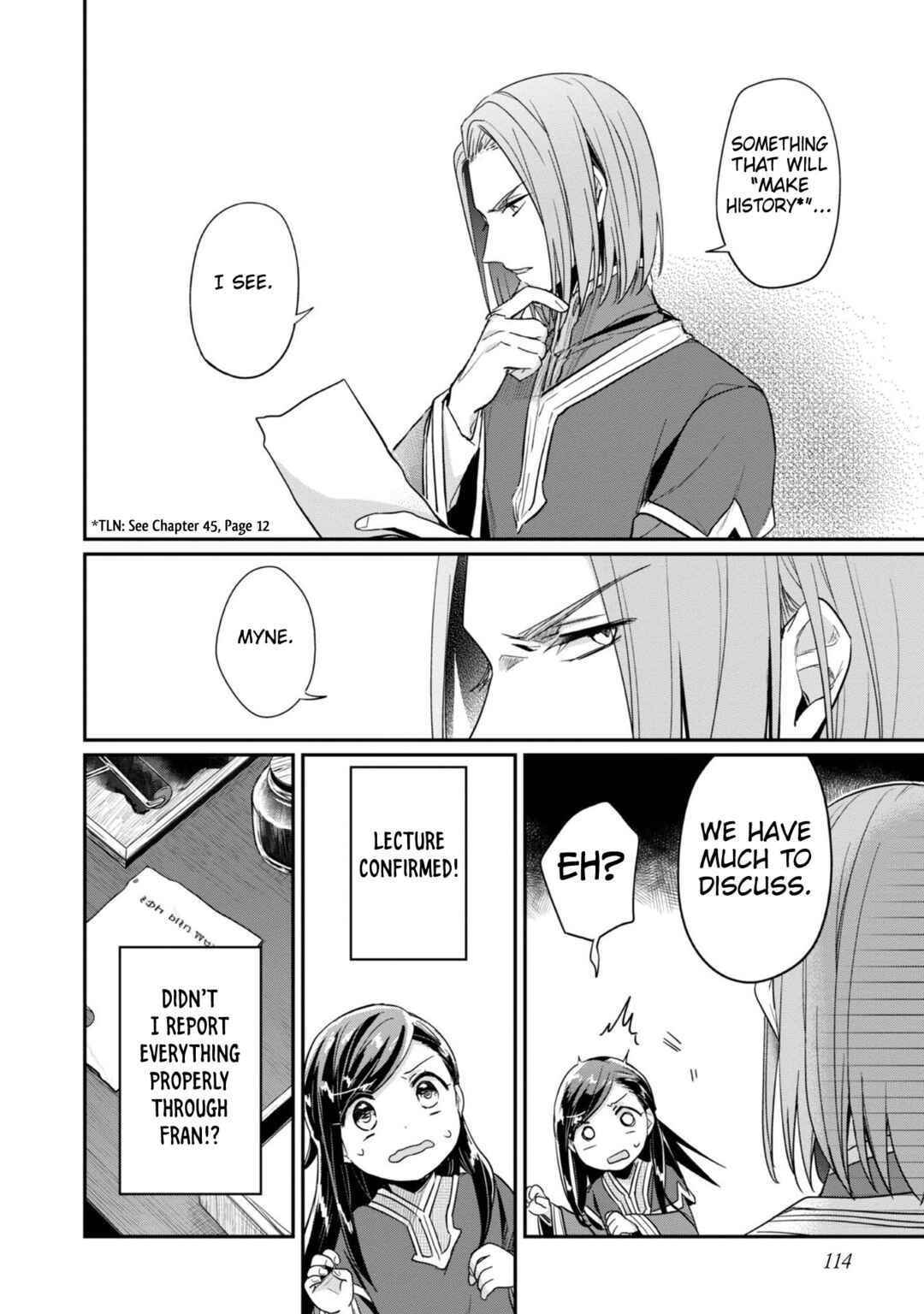 Page 21 Chapter 49 Honzuki no Gekokujou: Shisho ni Naru Tame ni wa Shudan o Erandeiraremasen—Dai 2-bu: Hon no Tamenara Miko ni Naru!