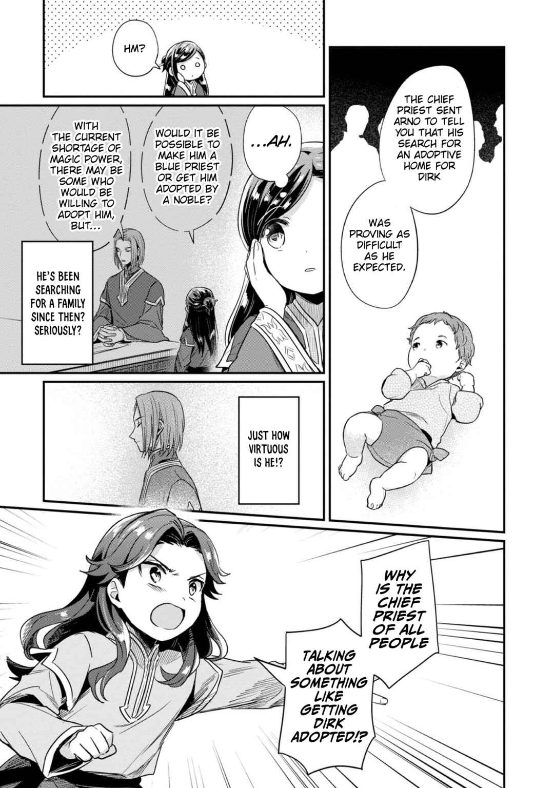 Page 14 Chapter 55 Honzuki no Gekokujou: Shisho ni Naru Tame ni wa Shudan o Erandeiraremasen—Dai 2-bu: Hon no Tamenara Miko ni Naru!