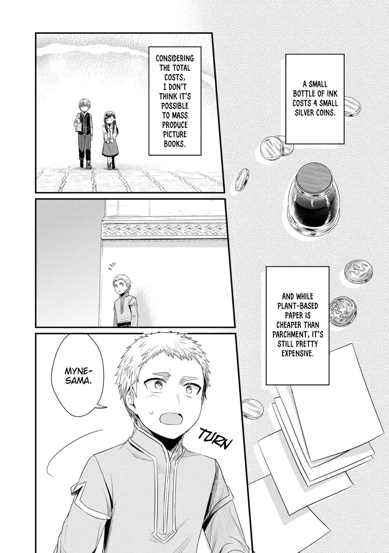 Page 24 Chapter 21 Honzuki no Gekokujou: Shisho ni Naru Tame ni wa Shudan o Erandeiraremasen—Dai 2-bu: Hon no Tamenara Miko ni Naru!
