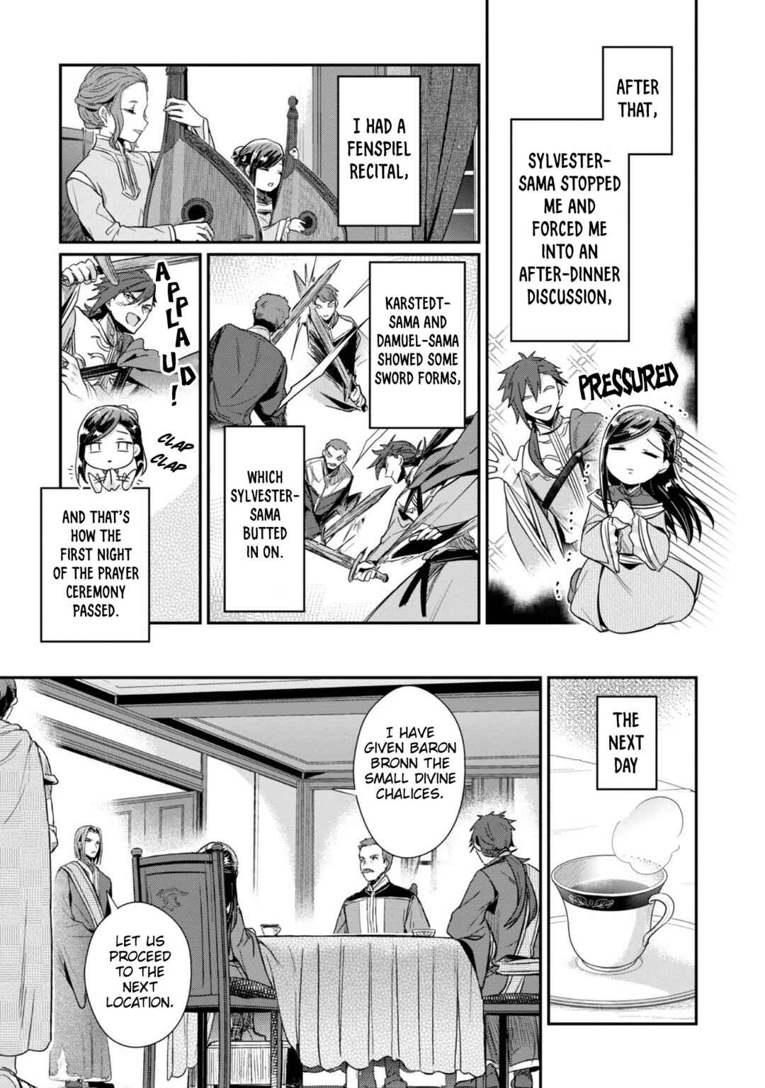 Page 12 Chapter 47 Honzuki no Gekokujou: Shisho ni Naru Tame ni wa Shudan o Erandeiraremasen—Dai 2-bu: Hon no Tamenara Miko ni Naru!