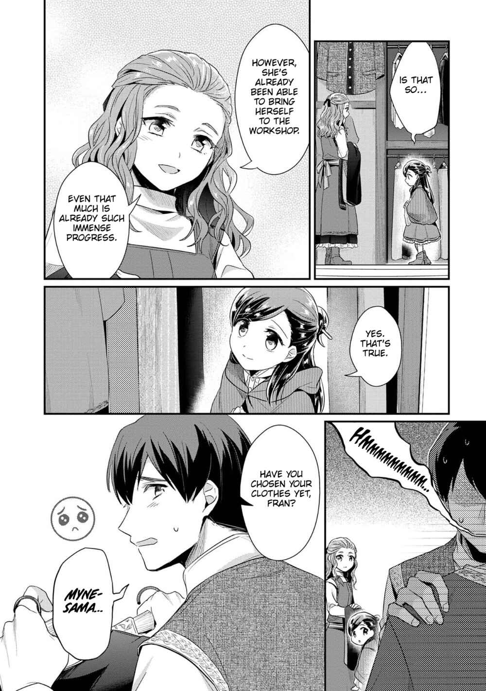 Page 15 Chapter 32 Honzuki no Gekokujou: Shisho ni Naru Tame ni wa Shudan o Erandeiraremasen—Dai 2-bu: Hon no Tamenara Miko ni Naru!