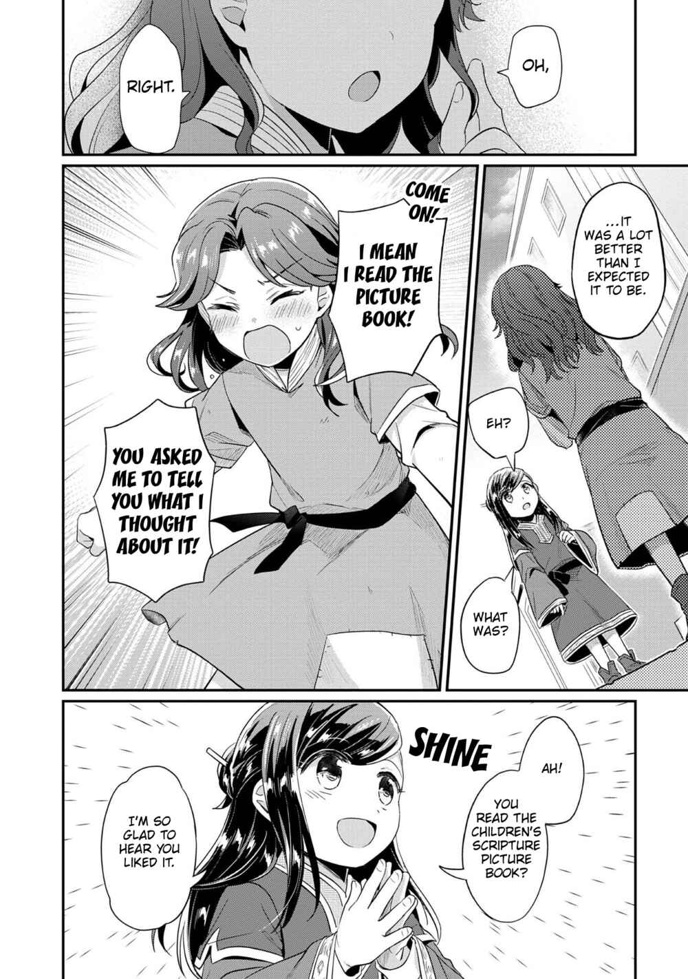 Page 25 Chapter 32 Honzuki no Gekokujou: Shisho ni Naru Tame ni wa Shudan o Erandeiraremasen—Dai 2-bu: Hon no Tamenara Miko ni Naru!