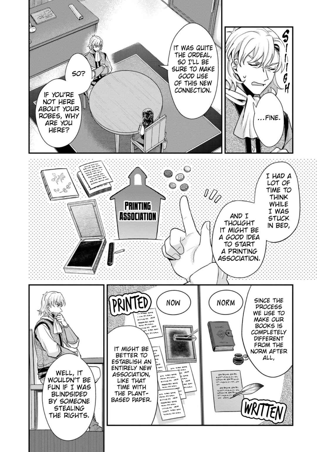 Page 23 Chapter 39 Honzuki no Gekokujou: Shisho ni Naru Tame ni wa Shudan o Erandeiraremasen—Dai 2-bu: Hon no Tamenara Miko ni Naru!