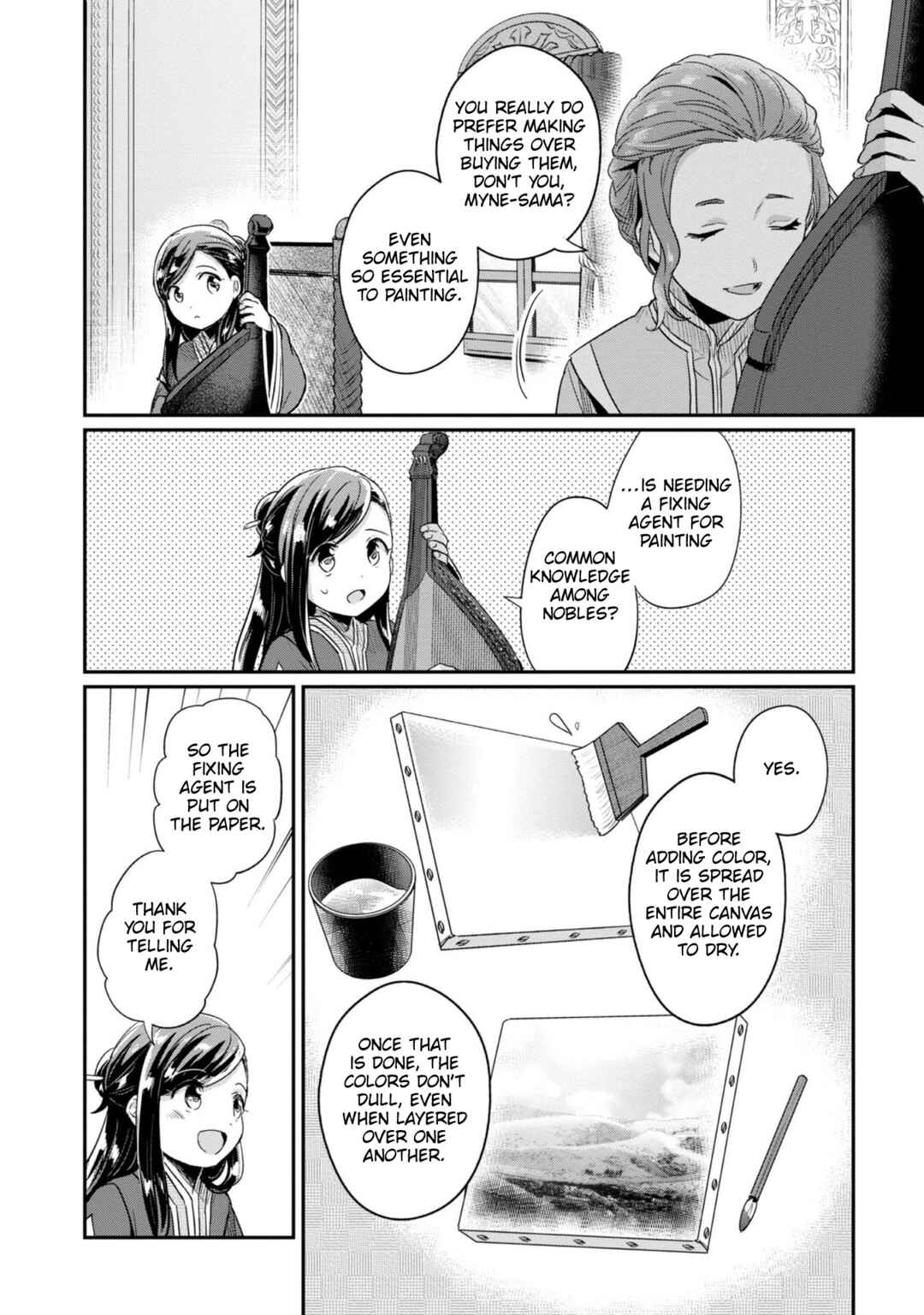 Page 11 Chapter 54 Honzuki no Gekokujou: Shisho ni Naru Tame ni wa Shudan o Erandeiraremasen—Dai 2-bu: Hon no Tamenara Miko ni Naru!