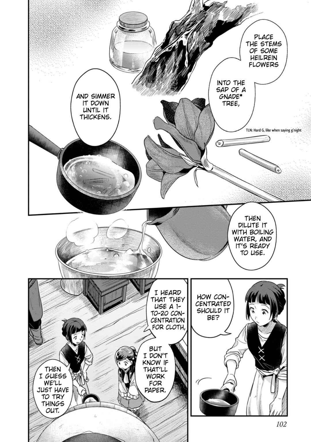 Page 13 Chapter 54 Honzuki no Gekokujou: Shisho ni Naru Tame ni wa Shudan o Erandeiraremasen—Dai 2-bu: Hon no Tamenara Miko ni Naru!