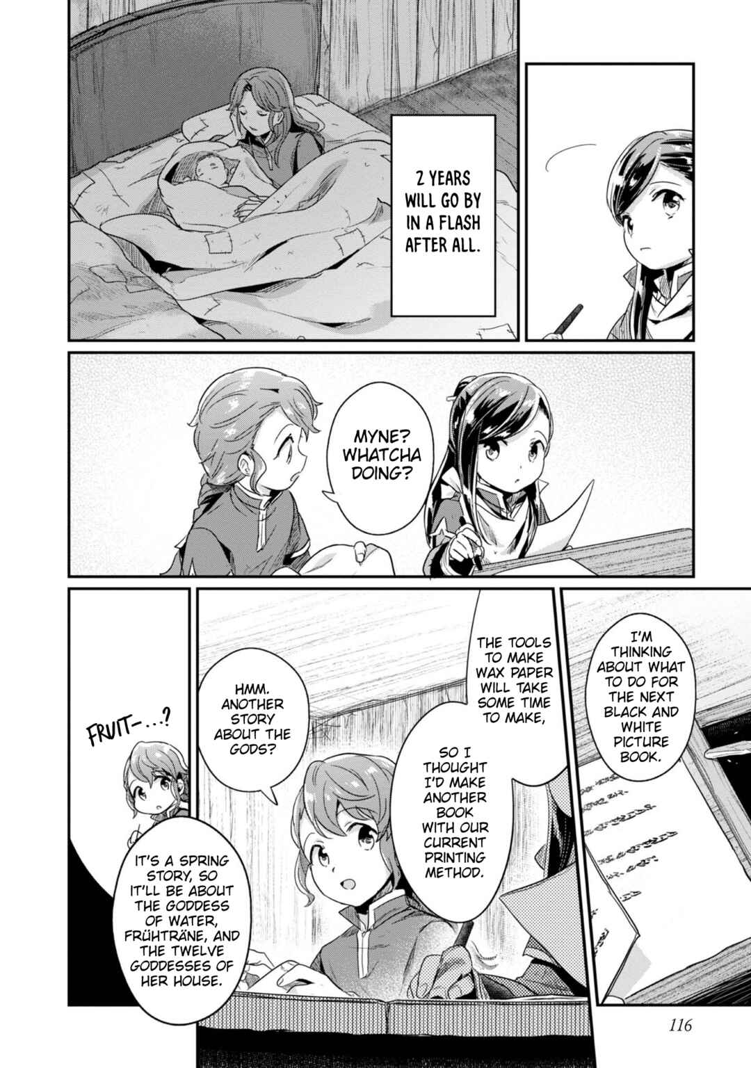 Page 27 Chapter 54 Honzuki no Gekokujou: Shisho ni Naru Tame ni wa Shudan o Erandeiraremasen—Dai 2-bu: Hon no Tamenara Miko ni Naru!