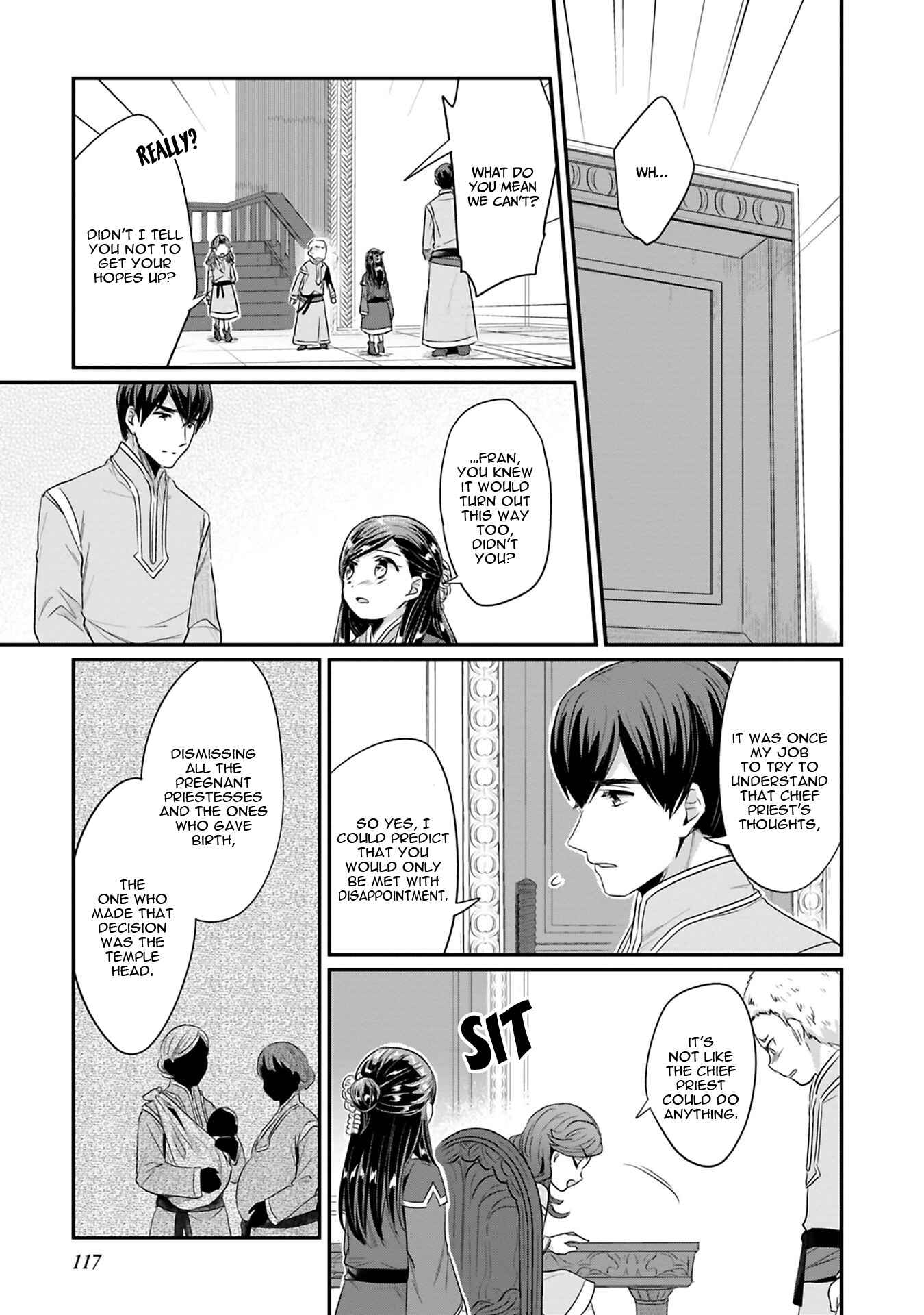 Page 28 Chapter 8 Honzuki no Gekokujou: Shisho ni Naru Tame ni wa Shudan o Erandeiraremasen—Dai 2-bu: Hon no Tamenara Miko ni Naru!