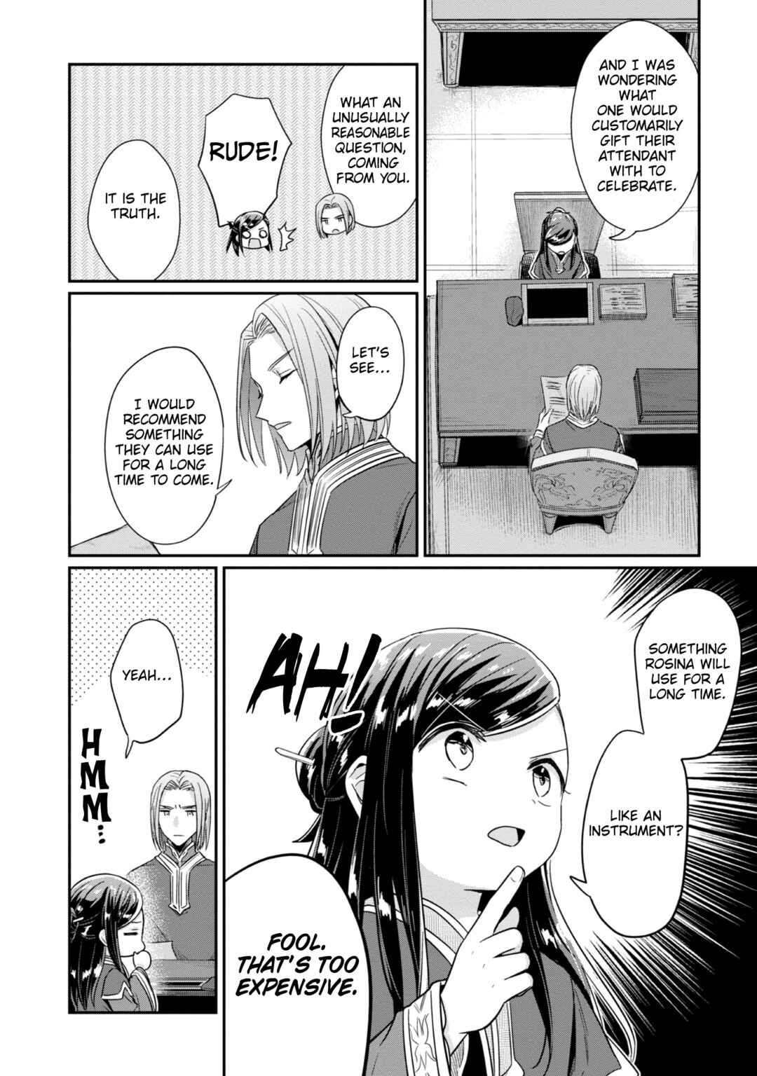 Page 17 Chapter 44 Honzuki no Gekokujou: Shisho ni Naru Tame ni wa Shudan o Erandeiraremasen—Dai 2-bu: Hon no Tamenara Miko ni Naru!