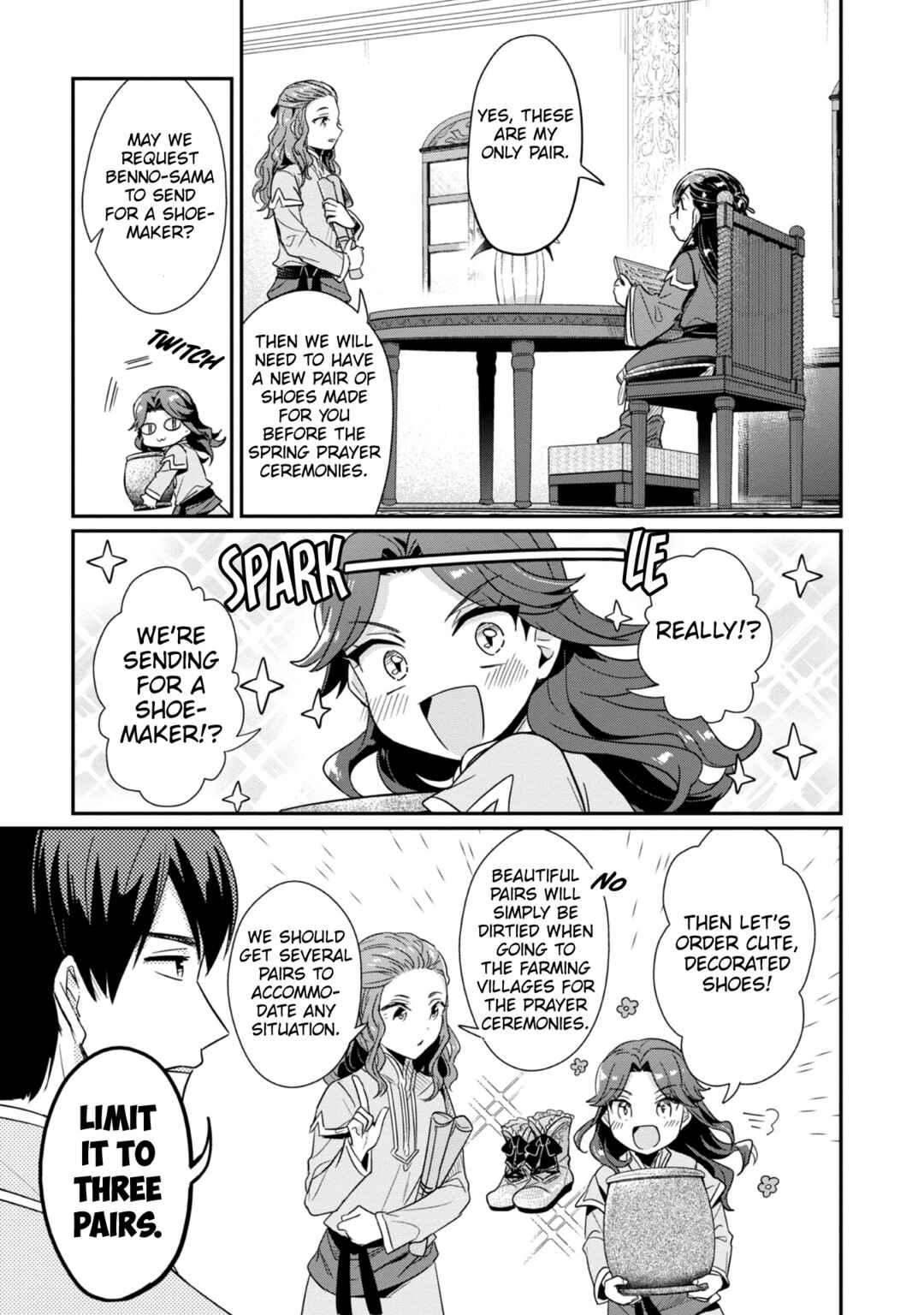 Page 6 Chapter 44 Honzuki no Gekokujou: Shisho ni Naru Tame ni wa Shudan o Erandeiraremasen—Dai 2-bu: Hon no Tamenara Miko ni Naru!