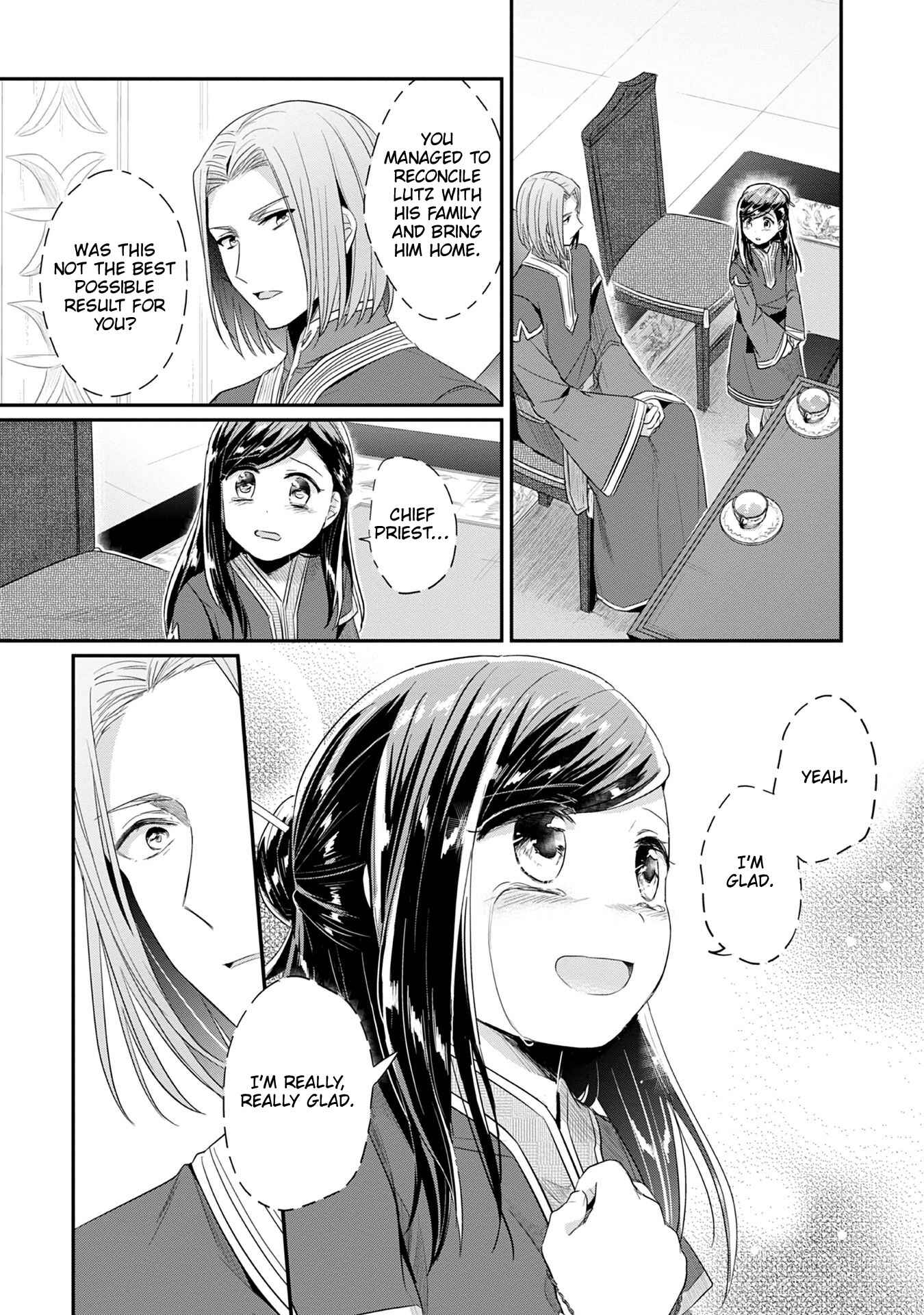 Page 34 Chapter 18 Honzuki no Gekokujou: Shisho ni Naru Tame ni wa Shudan o Erandeiraremasen—Dai 2-bu: Hon no Tamenara Miko ni Naru!